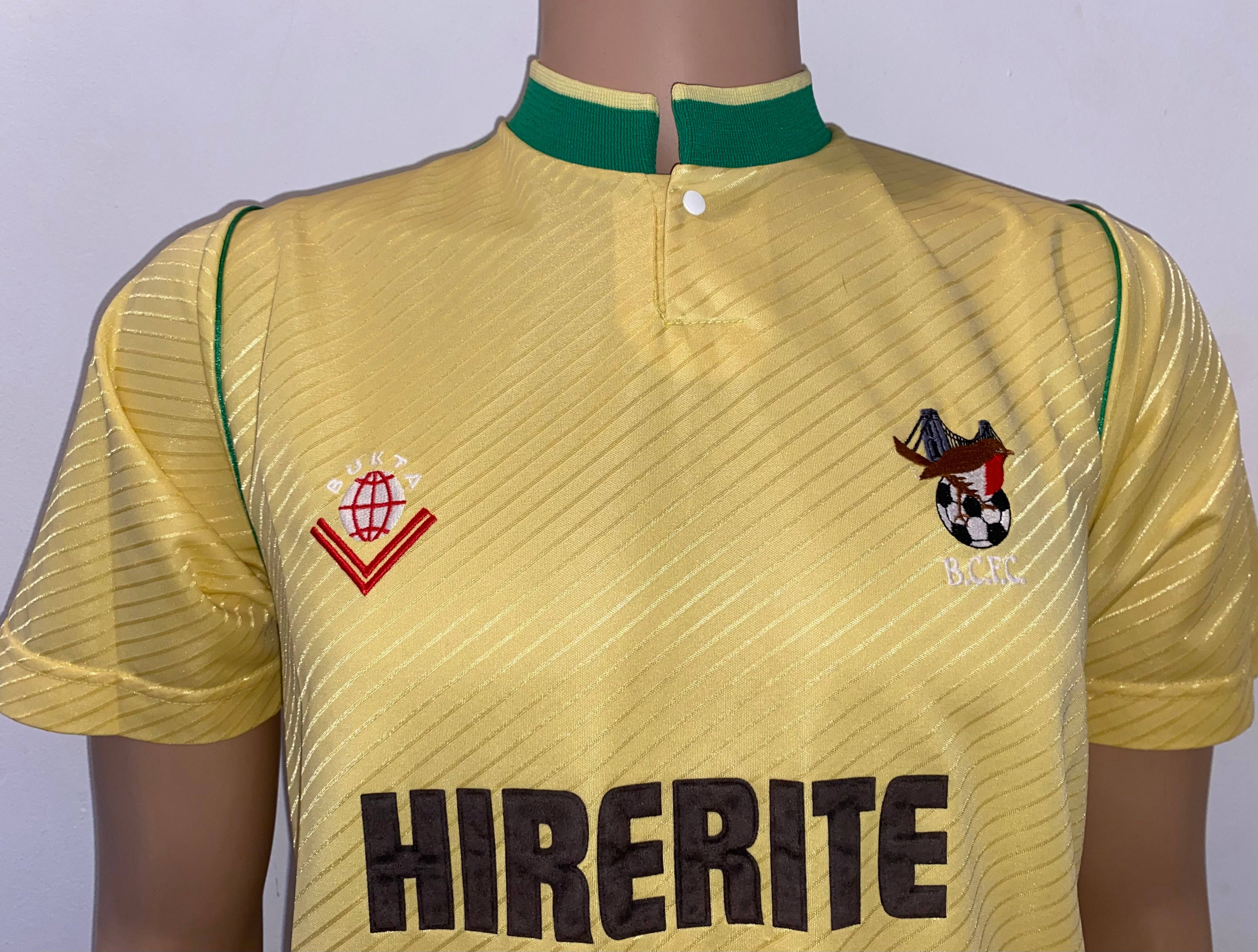 1988/89 BRISTOL CITY MATCH WORN AWAY SHIRT BUKTA #12