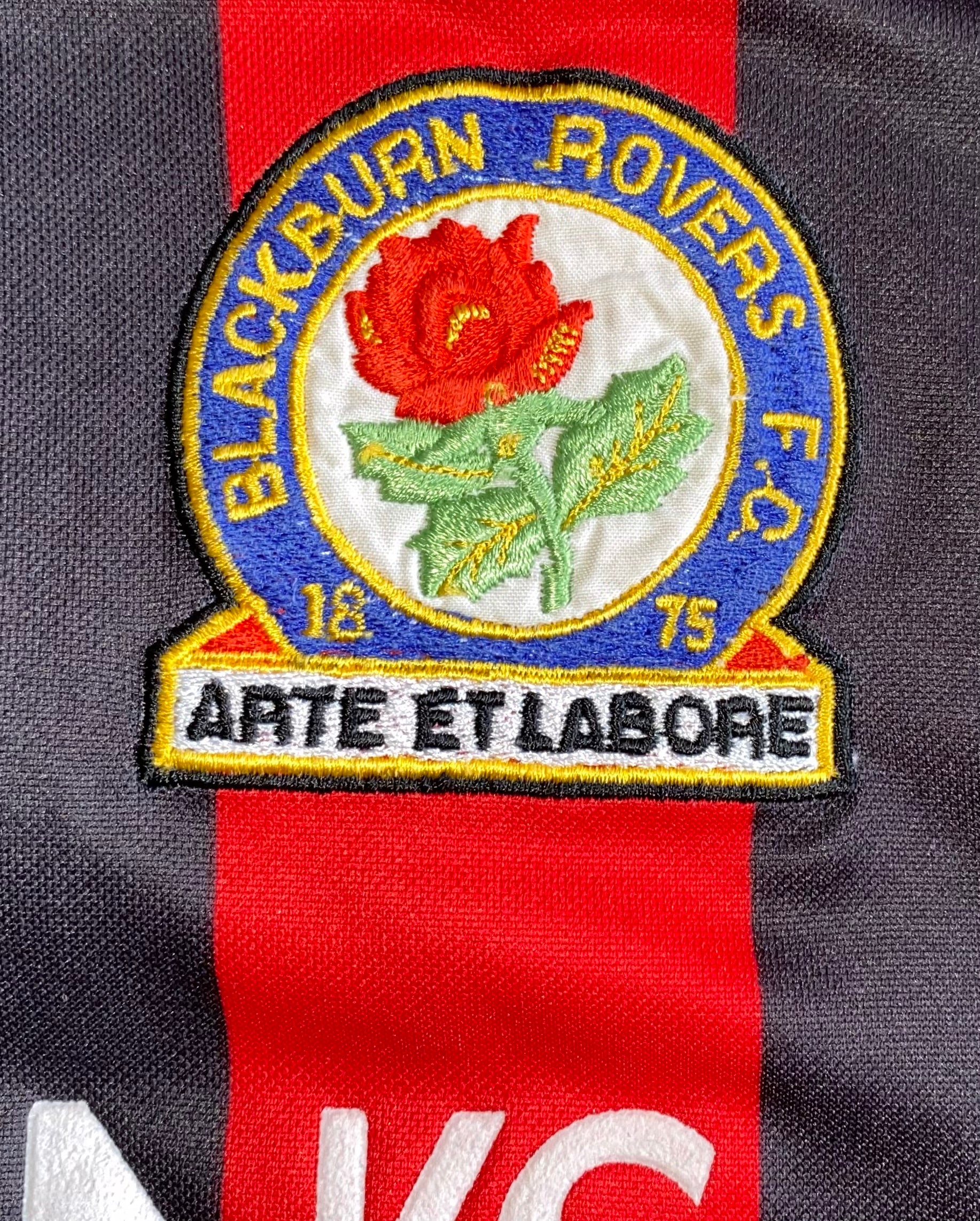 1992/93 BLACKBURN ROVERS MATCH WORN AWAY SHIRT #12