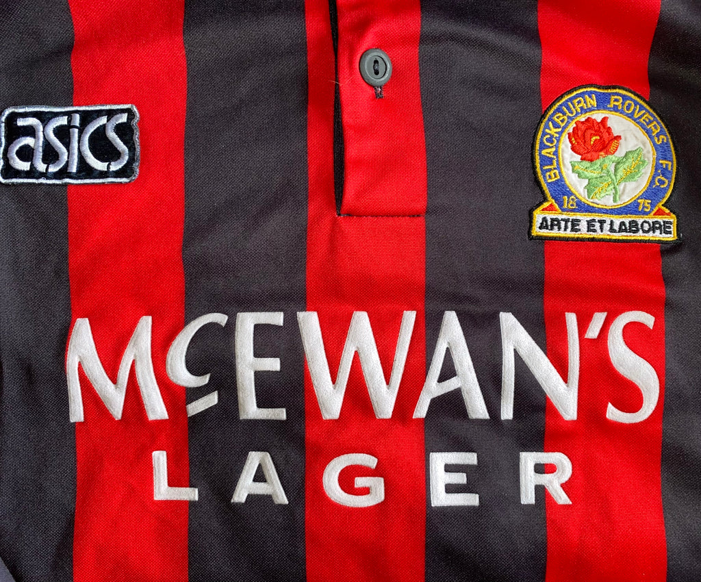 1992/93 BLACKBURN ROVERS MATCH WORN AWAY SHIRT #12