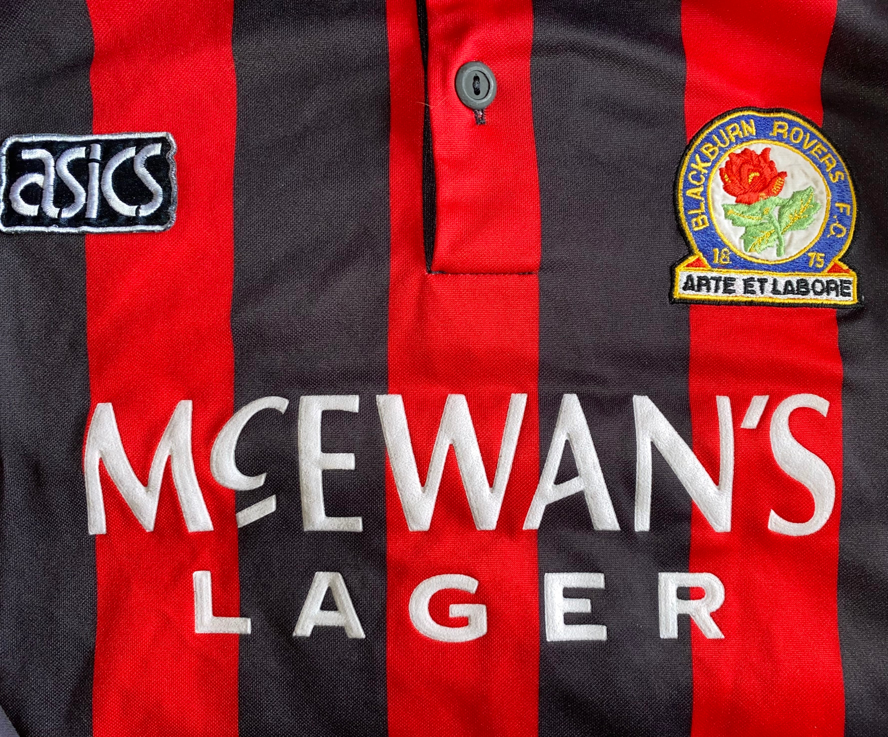 1992/93 BLACKBURN ROVERS MATCH WORN AWAY SHIRT #12