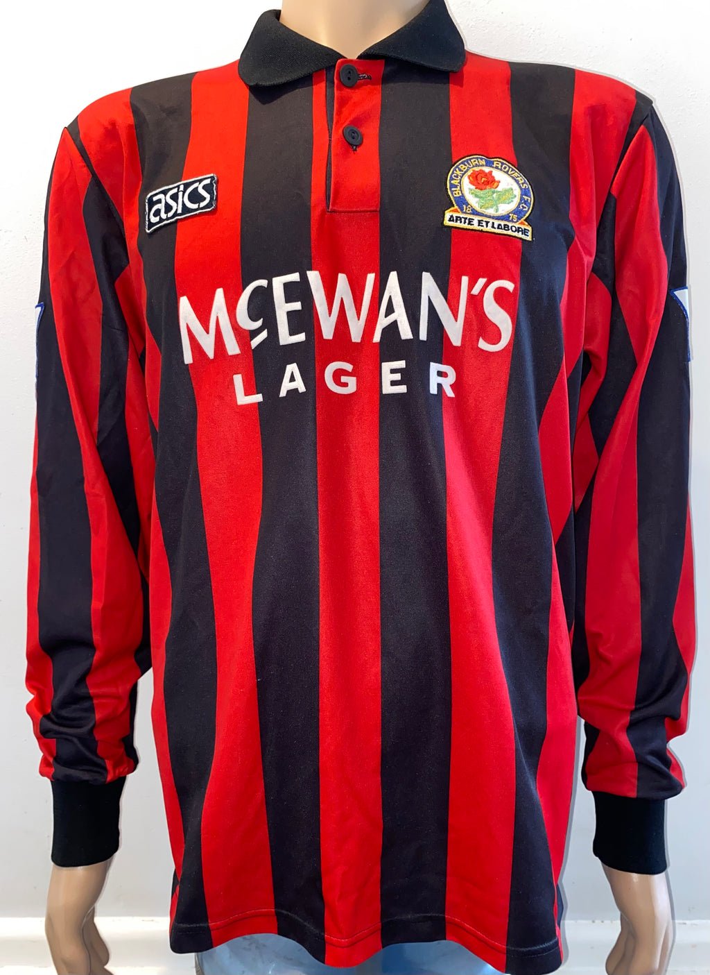 1992/93 BLACKBURN ROVERS MATCH WORN AWAY SHIRT #12