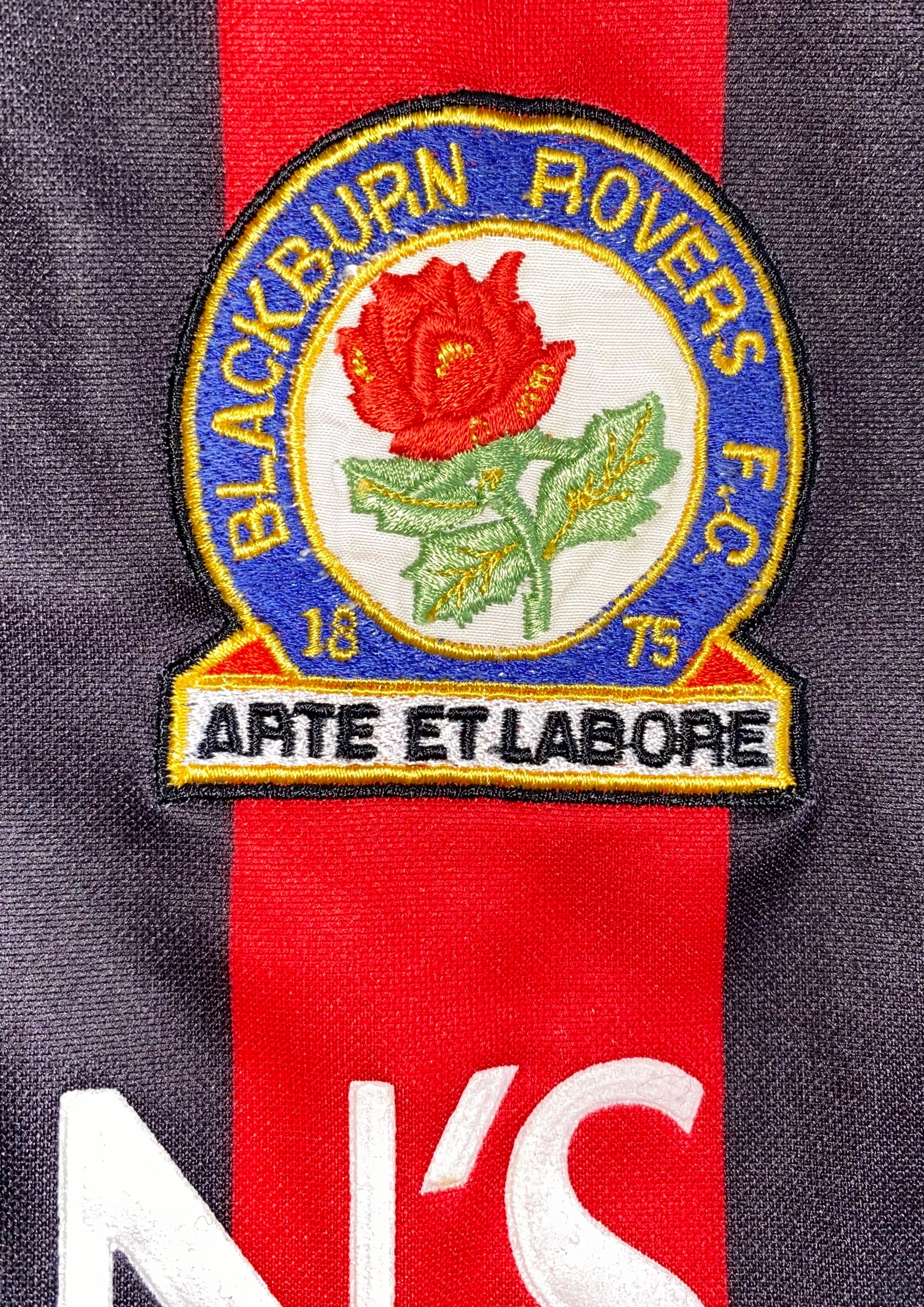 1992/93 BLACKBURN ROVERS MATCH WORN AWAY SHIRT #4