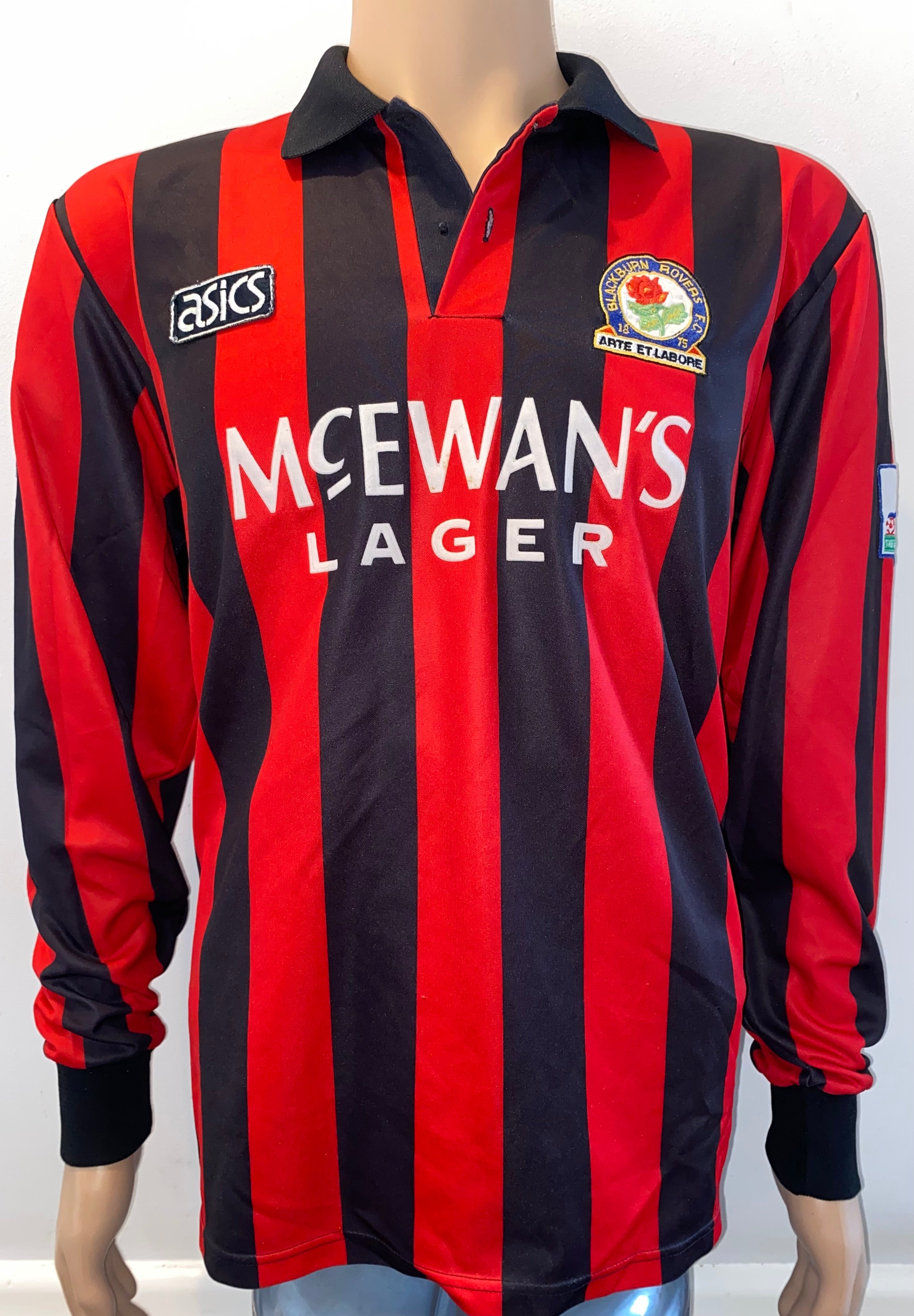 1992/93 BLACKBURN ROVERS MATCH WORN AWAY SHIRT #4
