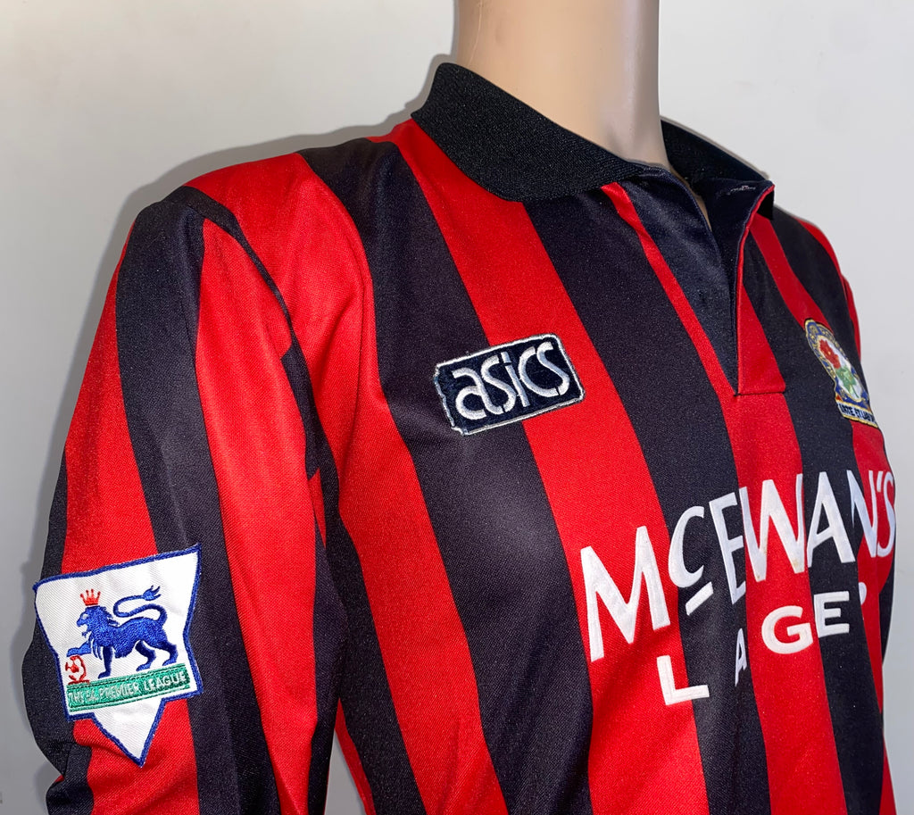 1992/93 BLACKBURN ROVERS MATCH WORN AWAY SHIRT #4