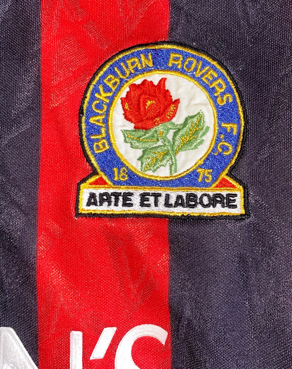1992 BLACKBURN ROVERS MATCH WORN AWAY SHIRT #14