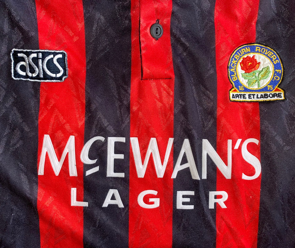 1992 BLACKBURN ROVERS MATCH WORN AWAY SHIRT #14