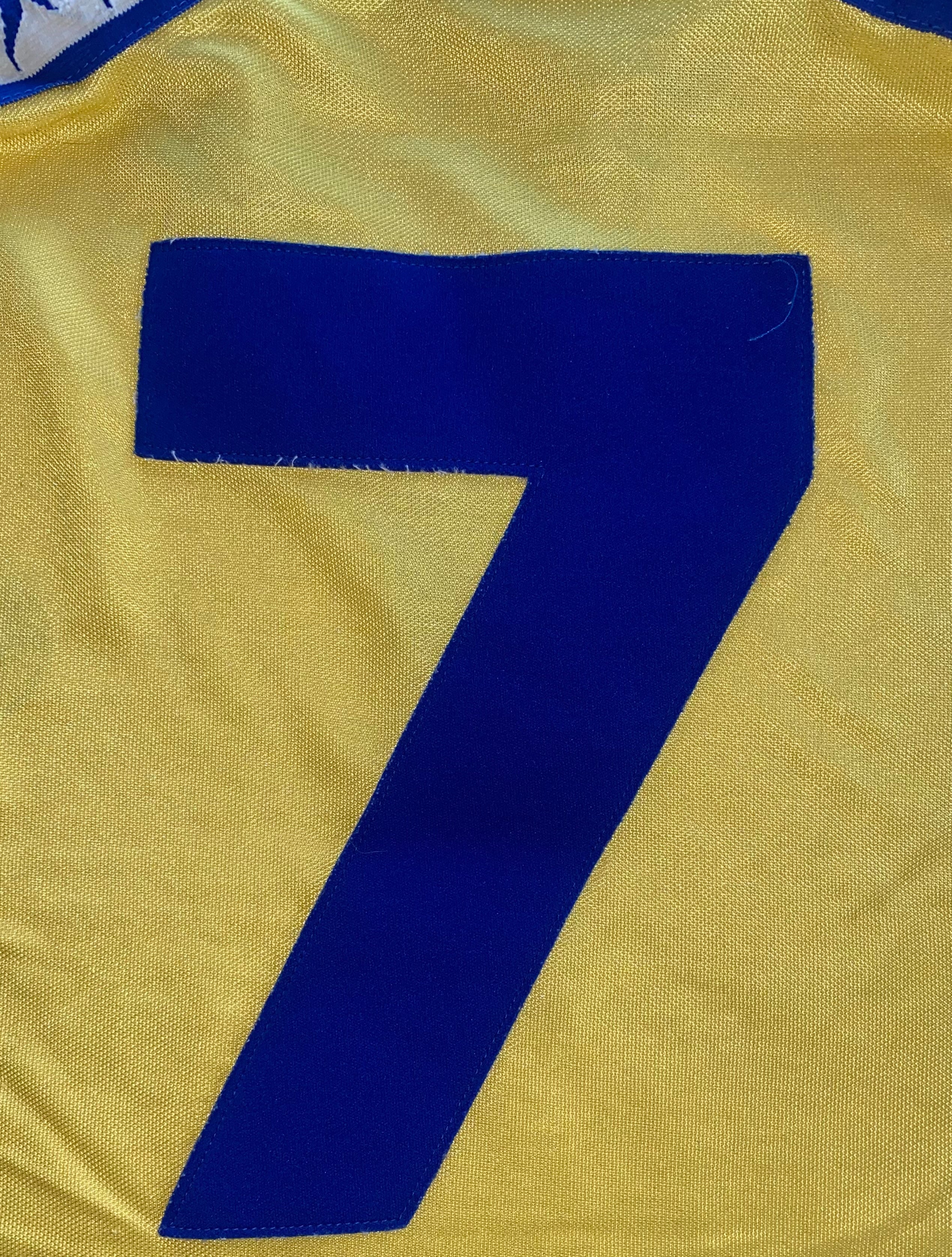 1977/78 SHEFFIELD WEDNESDAY BUKTA MATCH WORN AWAY SHIRT #7