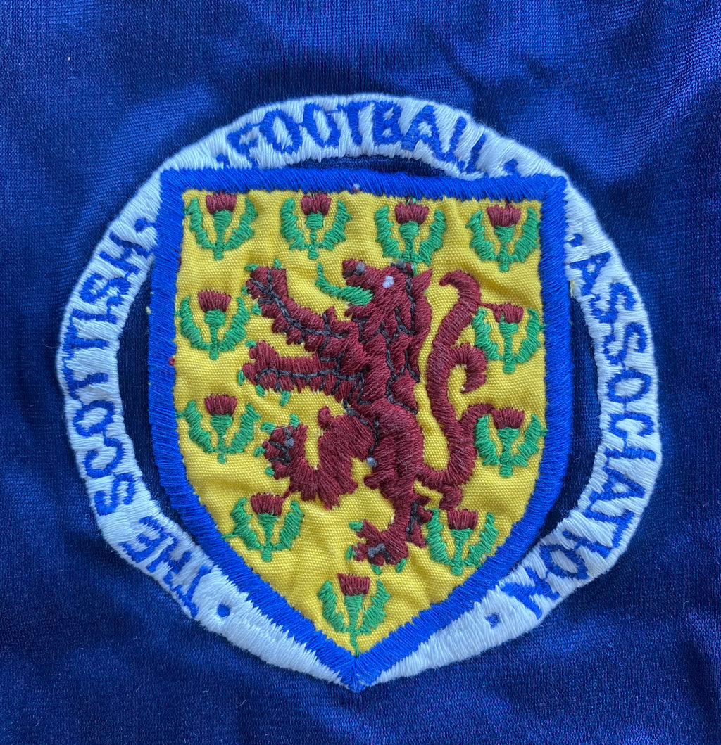 1983 SCOTLAND UMBRO MATCH WORN HOME SHIRT #15