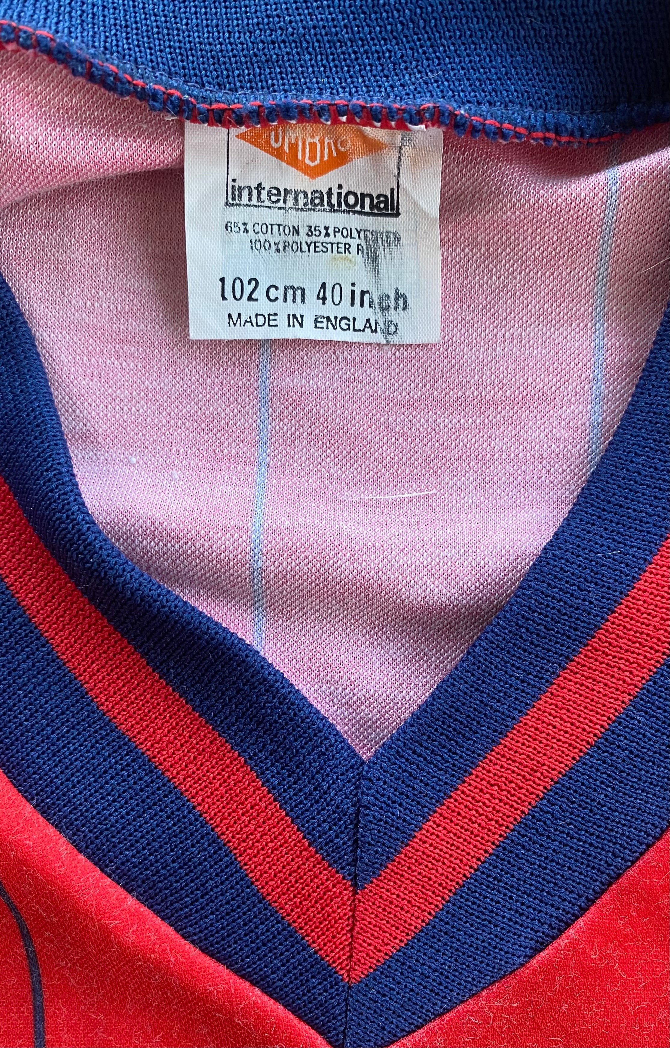 1984 SCOTLAND MATCH WORN UMBRO AWAY SHIRT #19