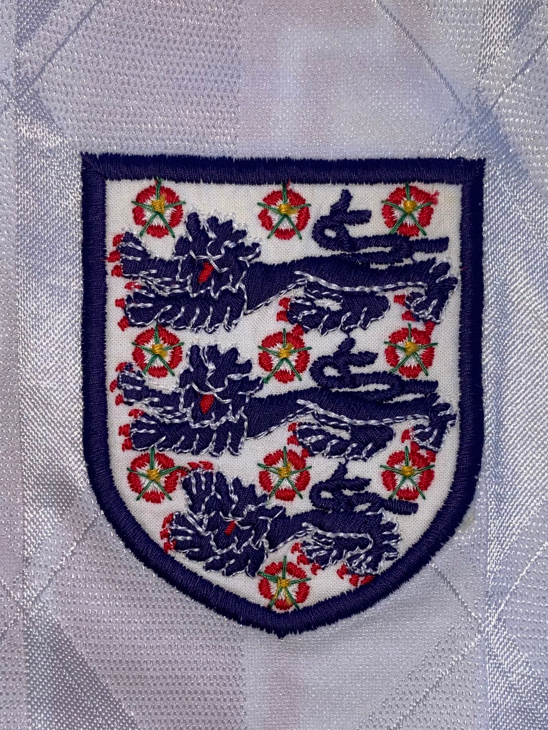 1989 MATCH WORN ENGLAND U21 UMBRO HOME SHIRT (MCDONALD #14)