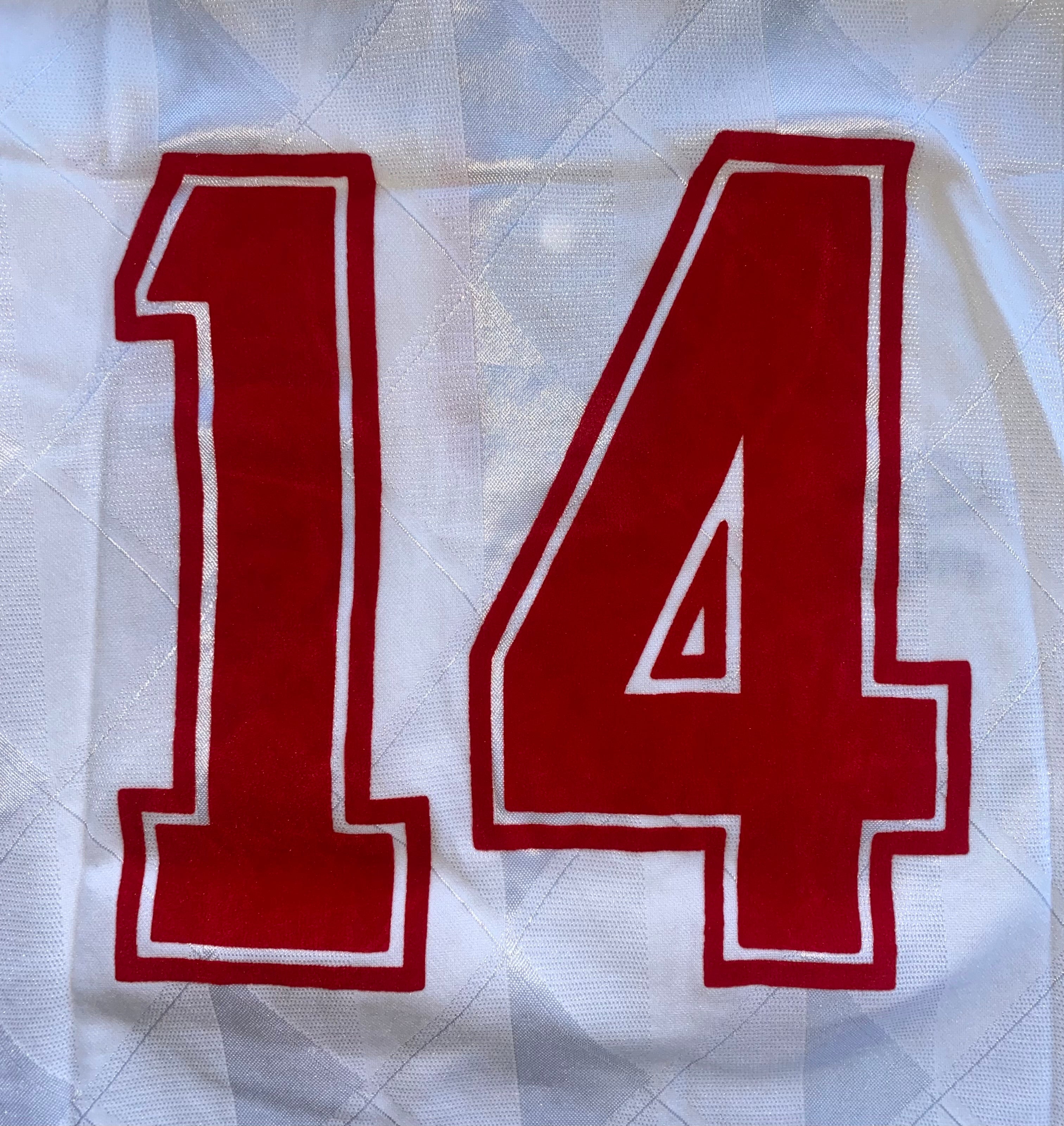1989 MATCH WORN ENGLAND U21 UMBRO HOME SHIRT (MCDONALD #14)