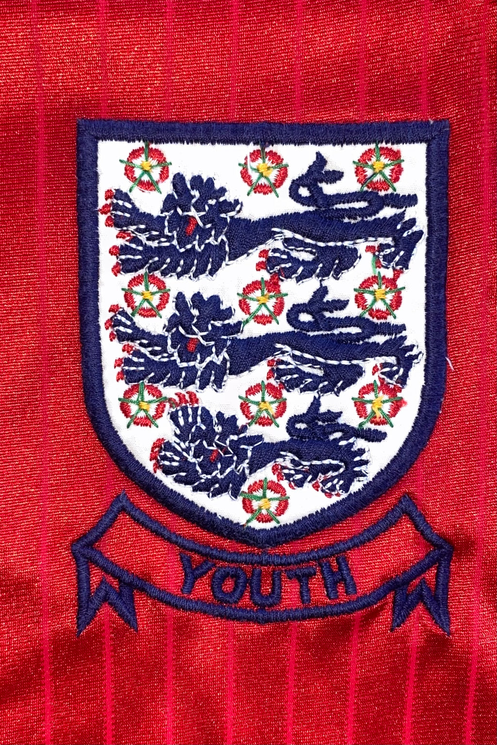 1984 MATCH WORN UMBRO ENGLAND YOUTH U18 AWAY SHIRT #8