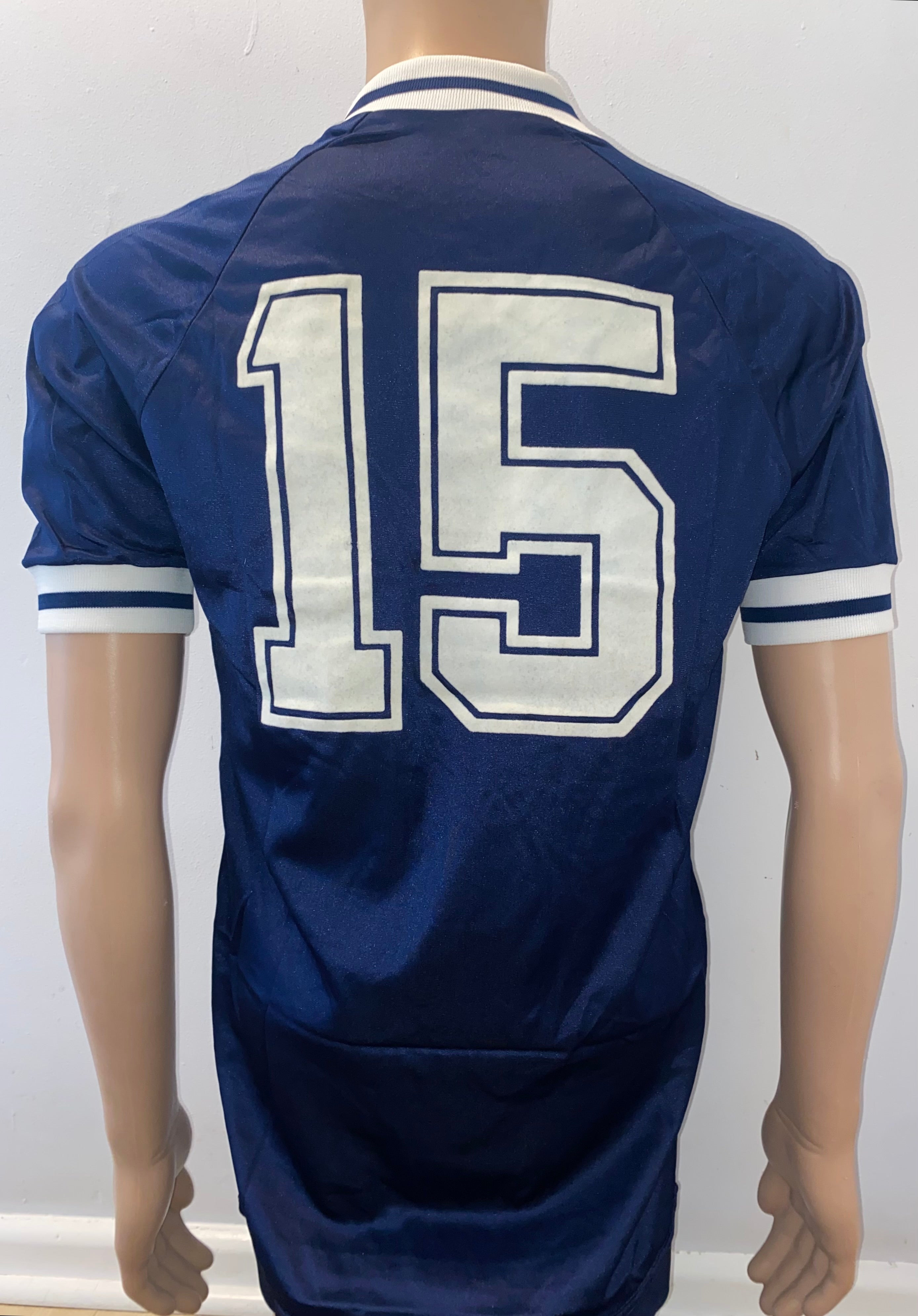 1983 SCOTLAND UMBRO MATCH WORN HOME SHIRT #15
