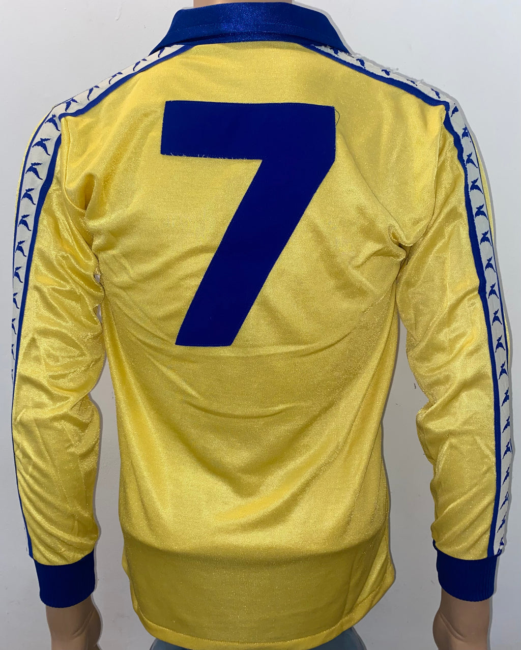 1977/78 SHEFFIELD WEDNESDAY BUKTA MATCH WORN AWAY SHIRT #7
