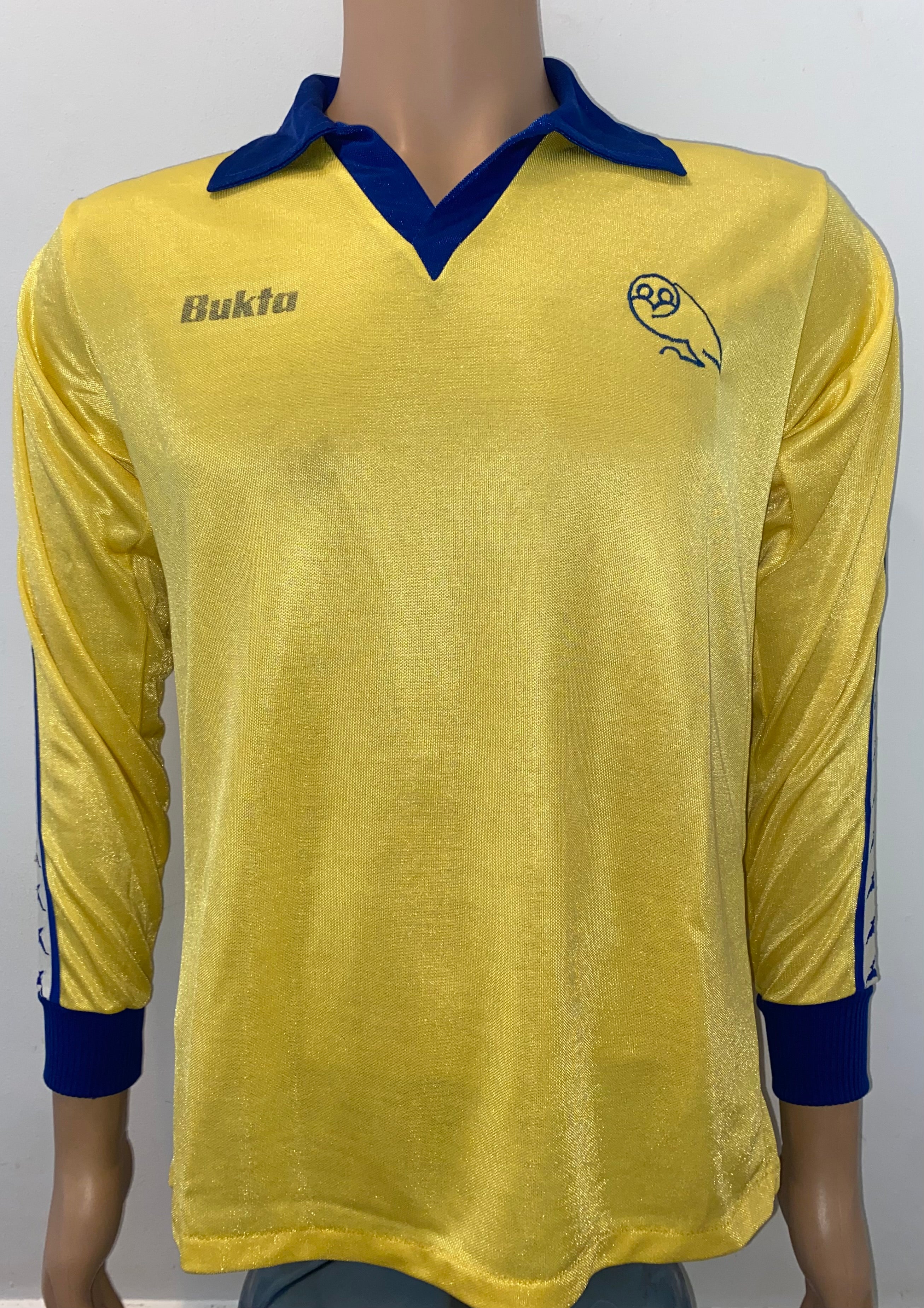 1977/78 SHEFFIELD WEDNESDAY BUKTA MATCH WORN AWAY SHIRT #7