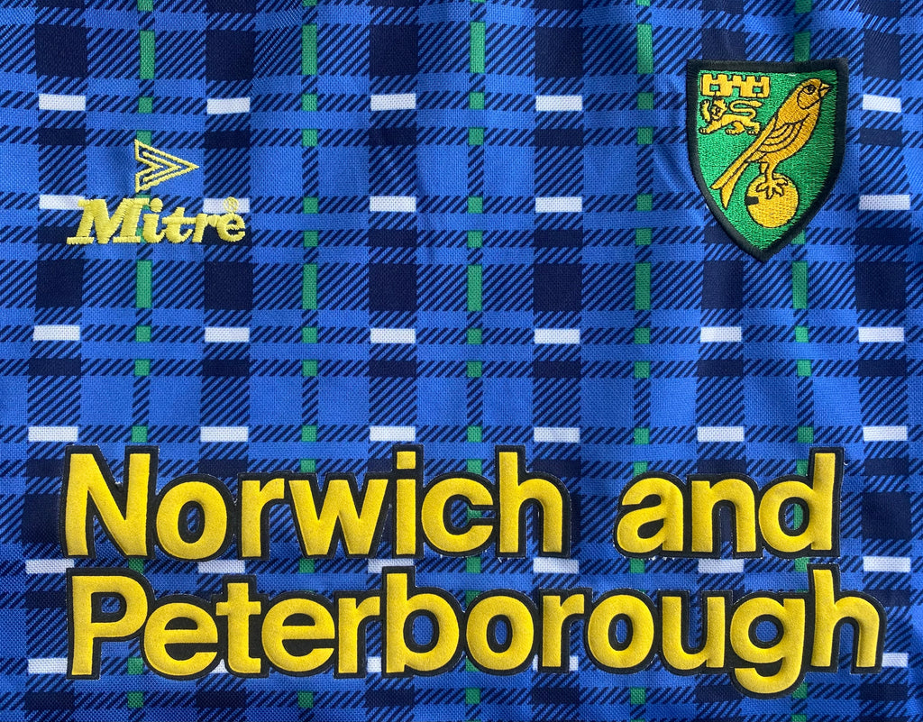 1994/95 NORWICH CITY MATCH ISSUE AWAY SHIRT (AKINBIYI #26)