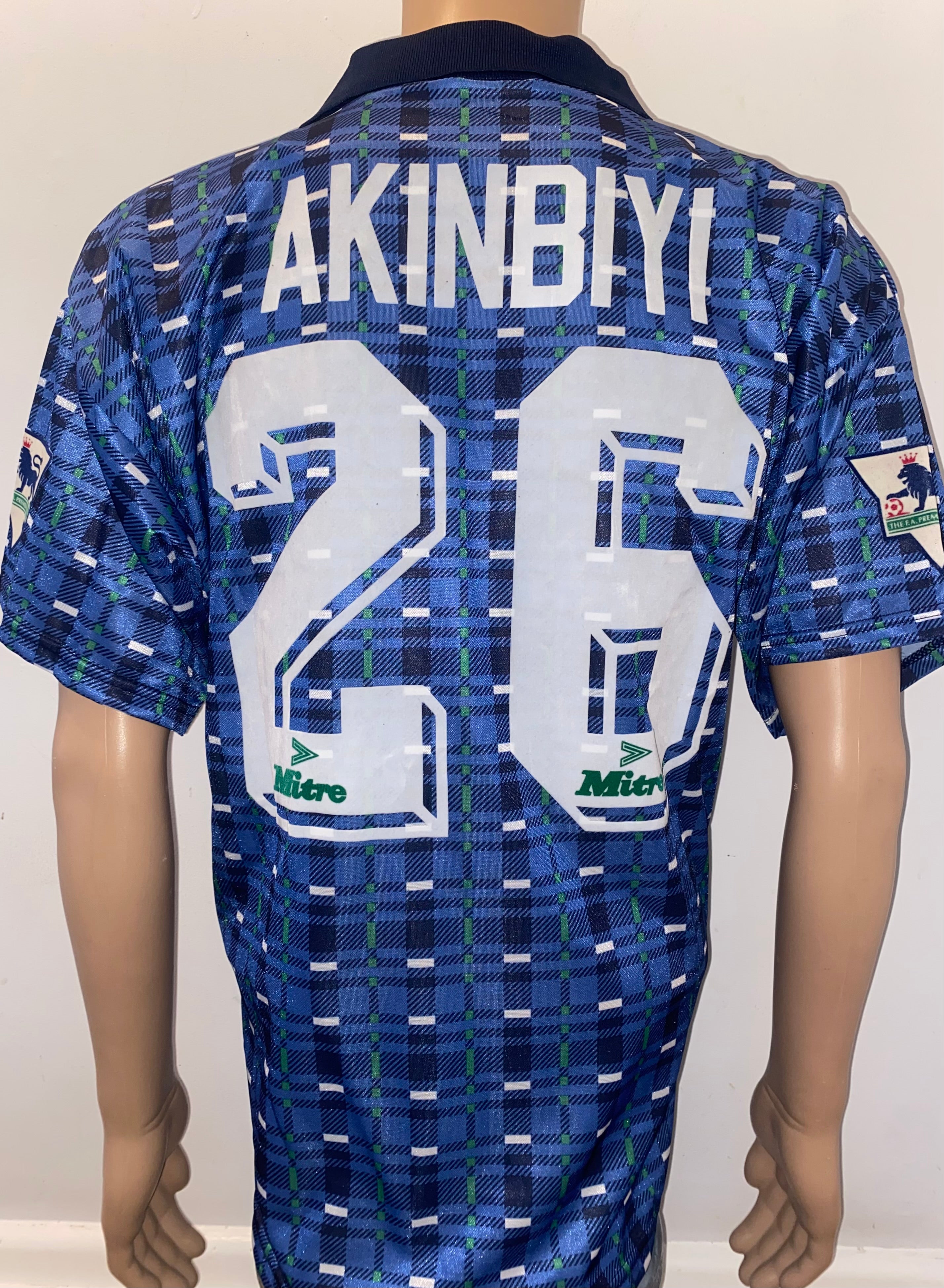 1994/95 NORWICH CITY MATCH ISSUE AWAY SHIRT (AKINBIYI #26)