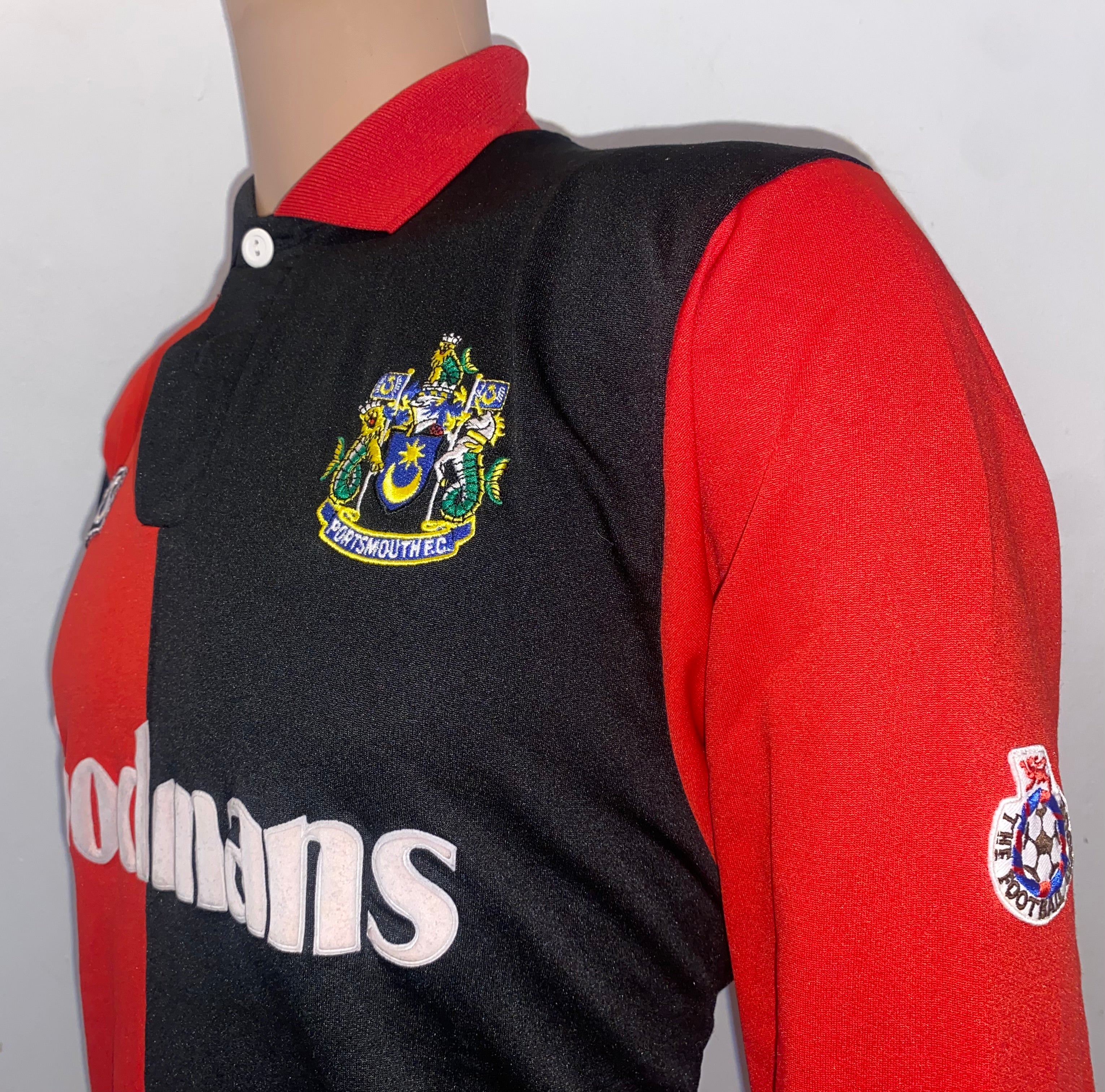 1993/94 PORTSMOUTH ASICS MATCH WORN AWAY SHIRT #3