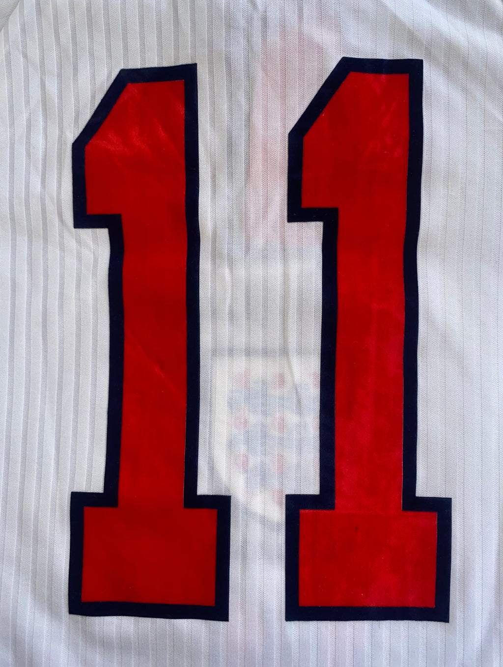 1998 ENGLAND MATCH WORN HOME SHIRT ROBERT LEE #11