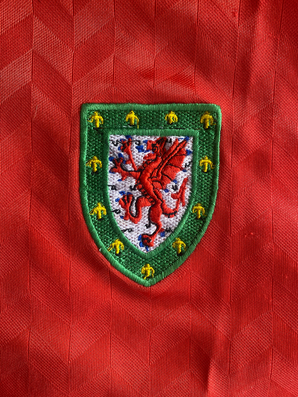 1989 WALES MATCH WORN HUMMEL HOME SHIRT #16
