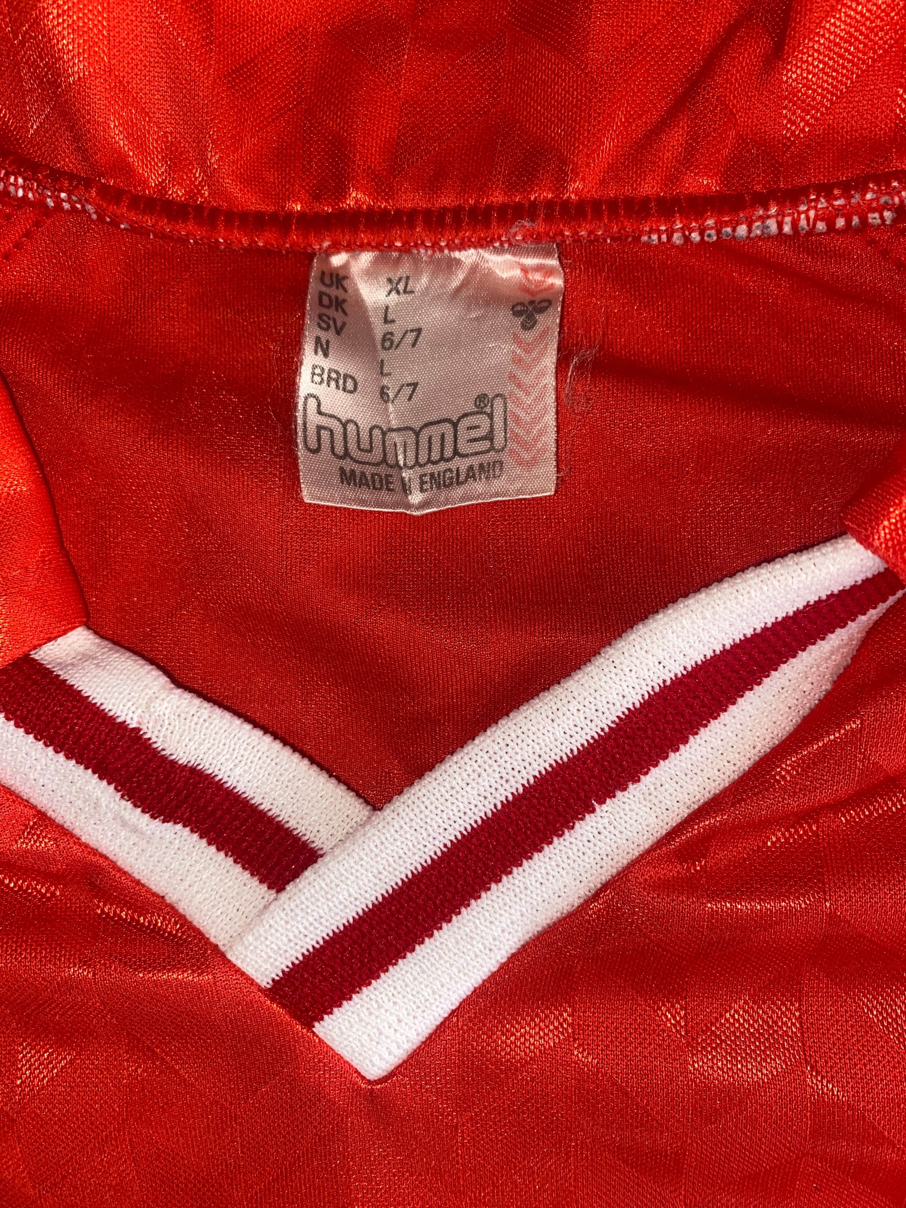 1989 WALES MATCH WORN HUMMEL HOME SHIRT #16