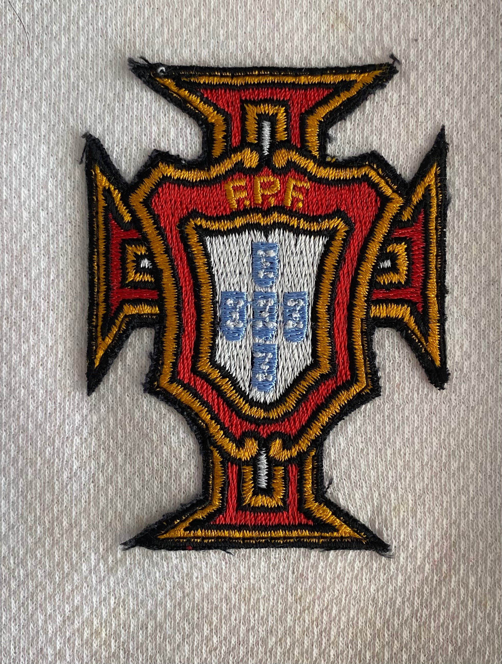 1987 PORTUGAL MATCH WORN ADIDAS AWAY SHIRT #18