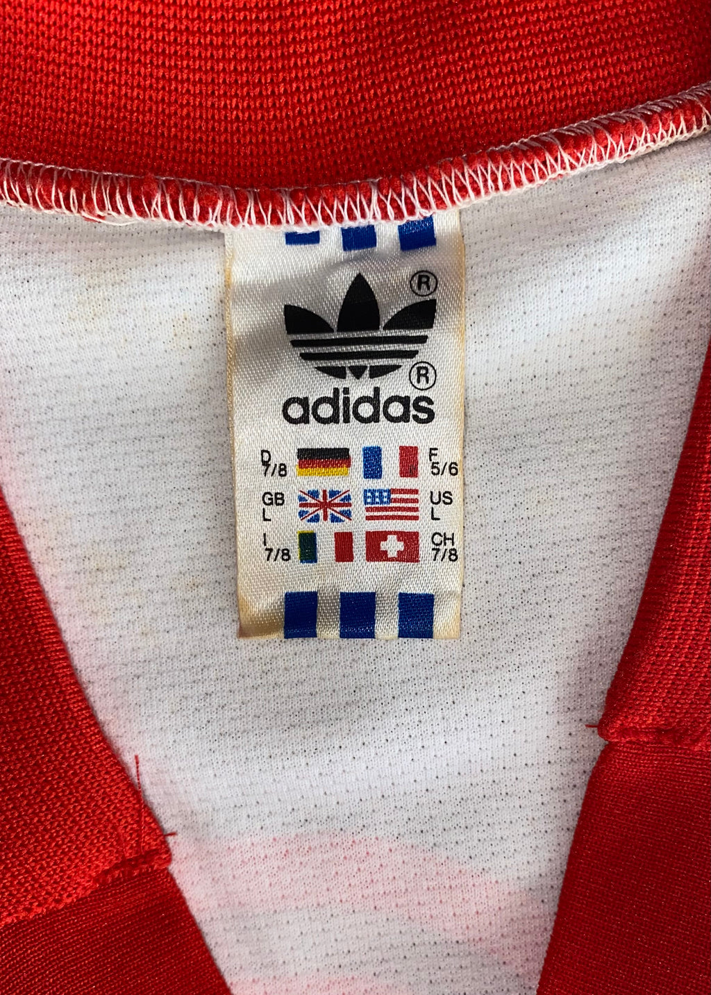 1987 PORTUGAL MATCH WORN ADIDAS AWAY SHIRT #18