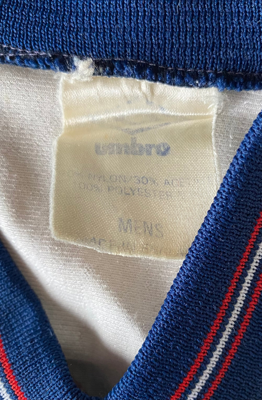 1984 MATCH WORN UMBRO ENGLAND YOUTH U18 HOME SHIRT #10