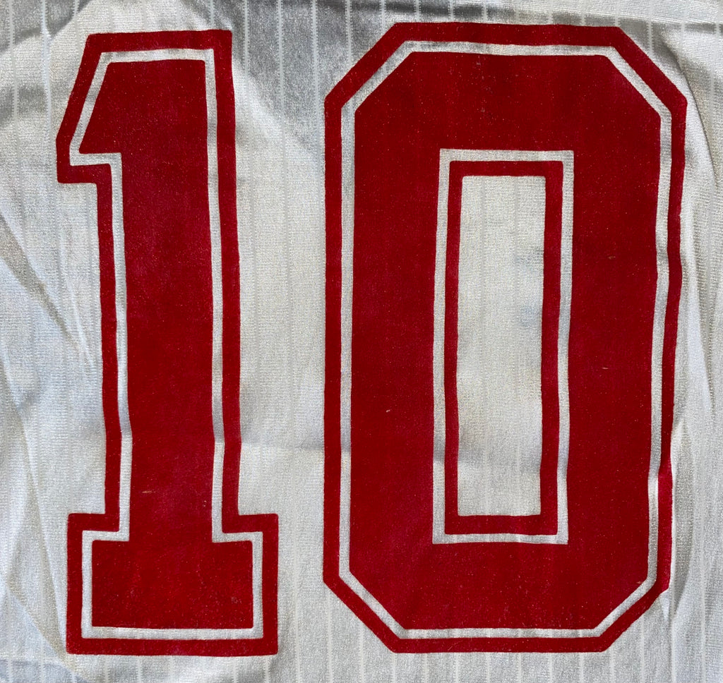 1984 MATCH WORN UMBRO ENGLAND YOUTH U18 HOME SHIRT #10