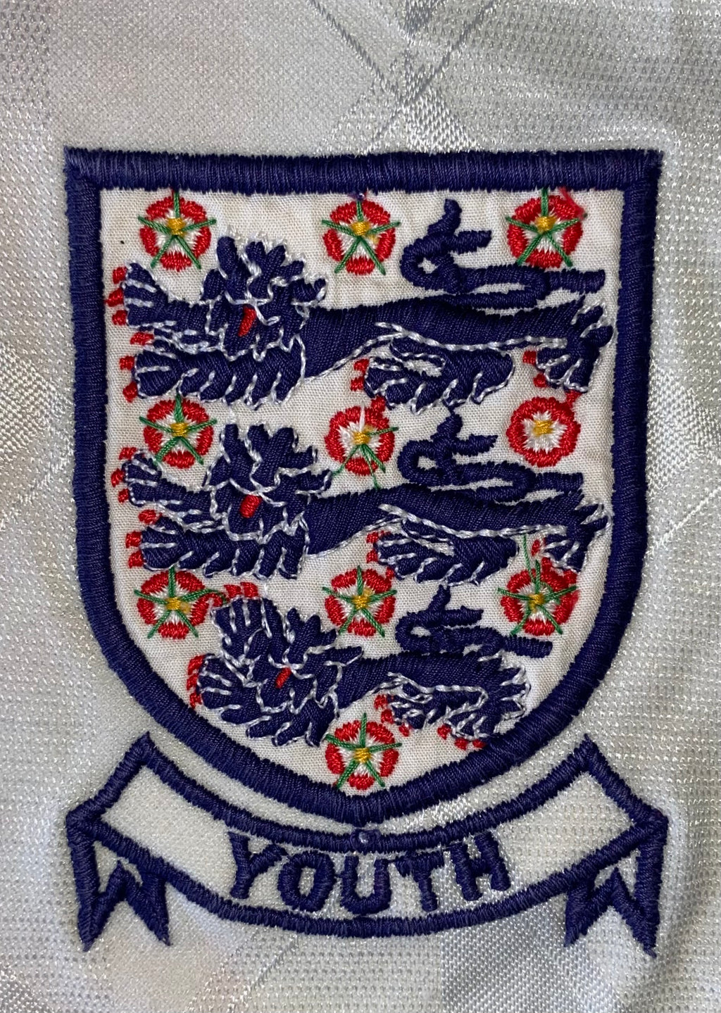 1988 UMBRO ENGLAND U18 MATCH WORN SHIRT #9