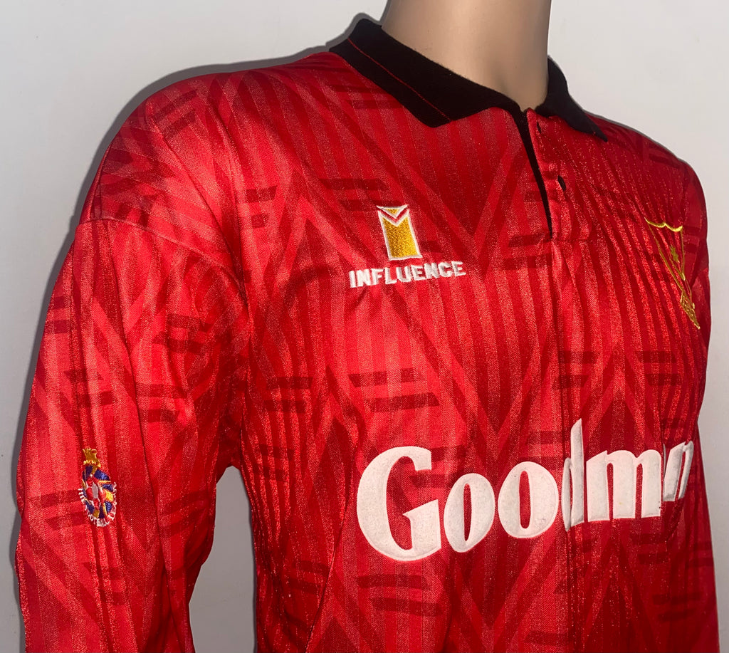 1991/92 PORTSMOUTH MATCH WORN AWAY SHIRT (WARREN NEILL #2)