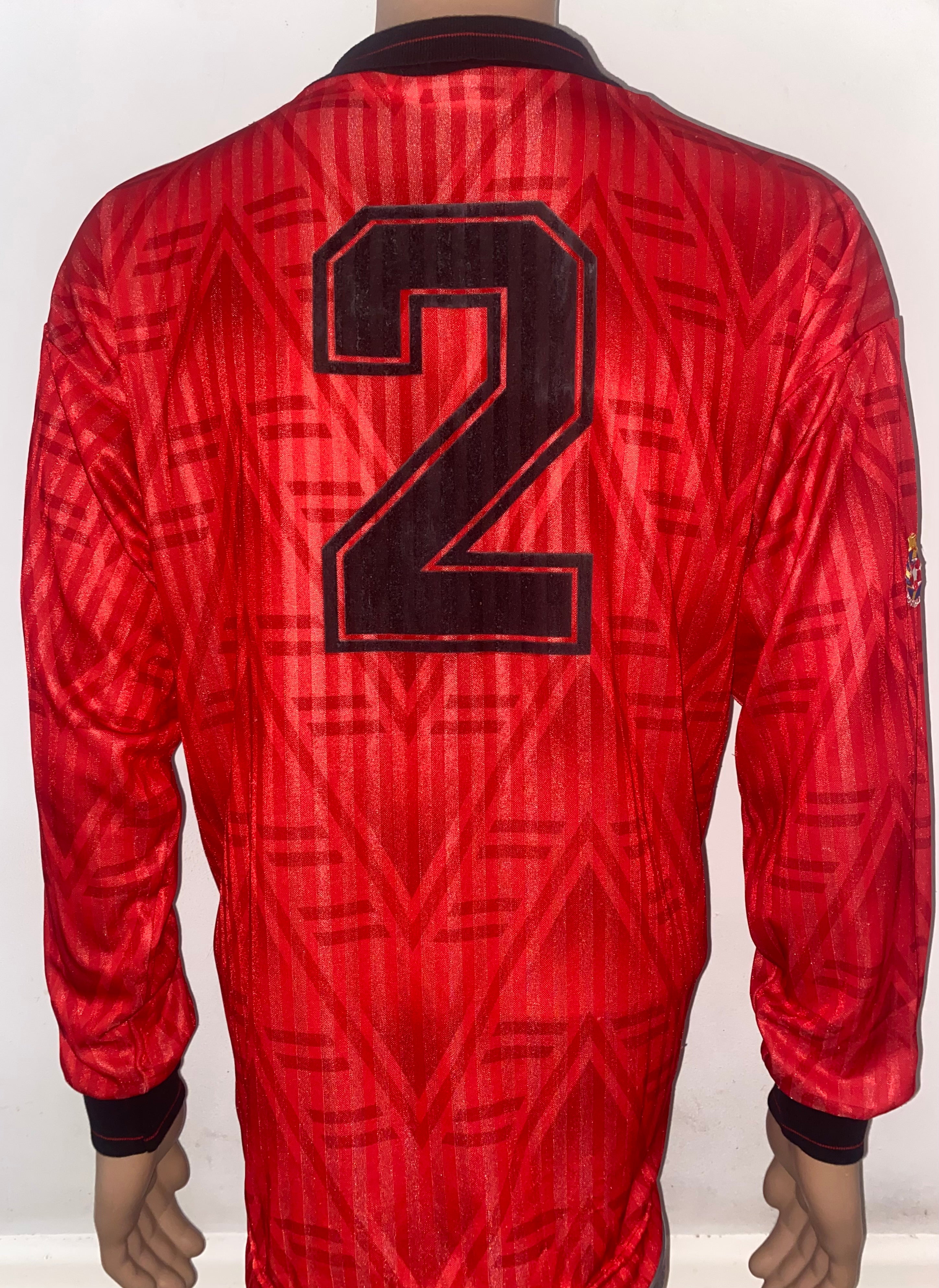 1991/92 PORTSMOUTH MATCH WORN AWAY SHIRT (WARREN NEILL #2)