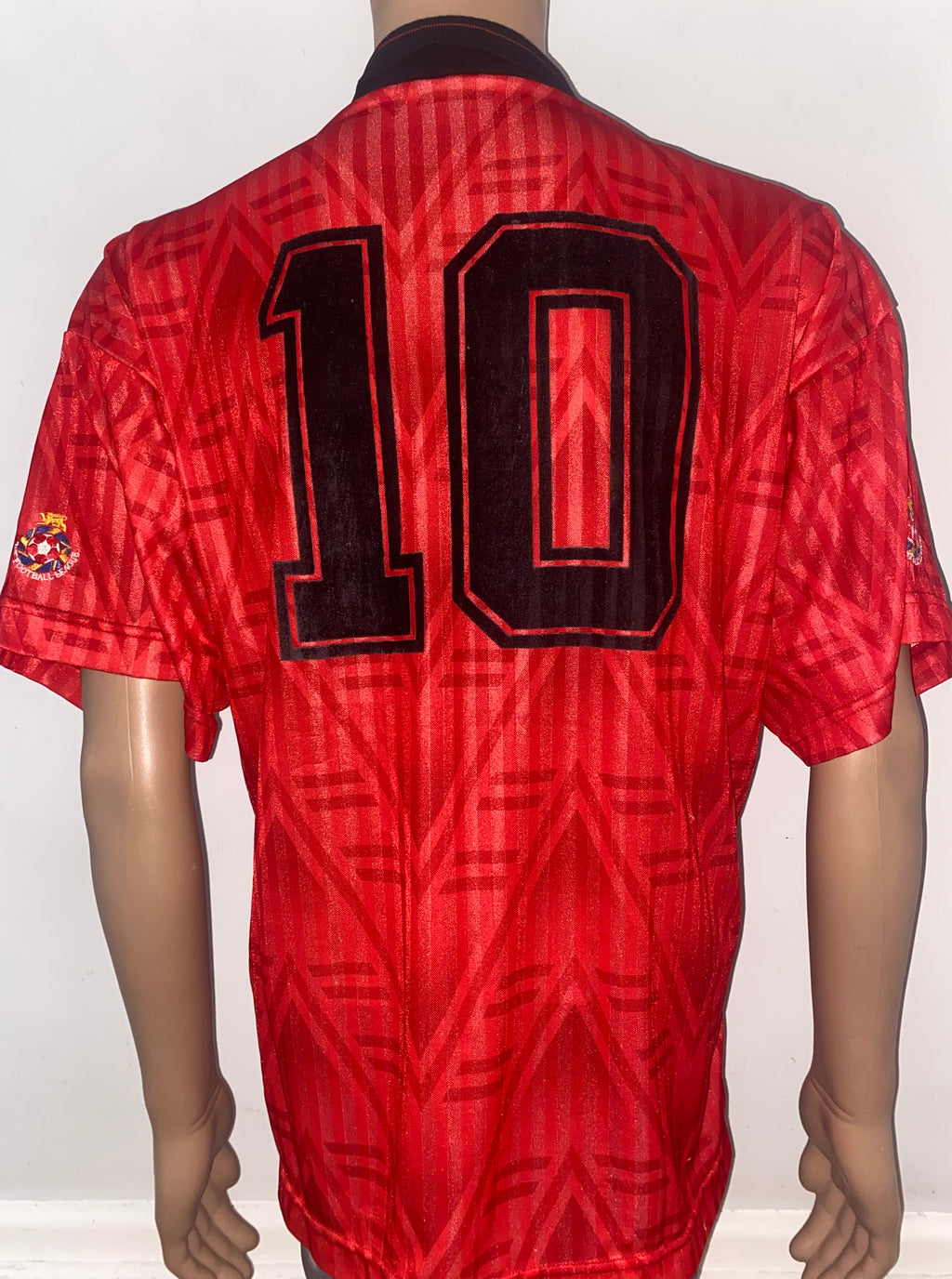 1991/92 MATCHWORN AND SIGNED PORTSMOUTH AWAY SHIRT (GUY WHITTINGHAM #10)