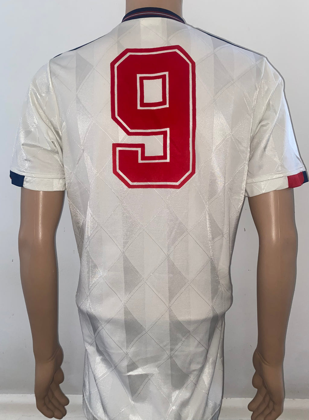 1988 UMBRO ENGLAND U18 MATCH WORN SHIRT #9