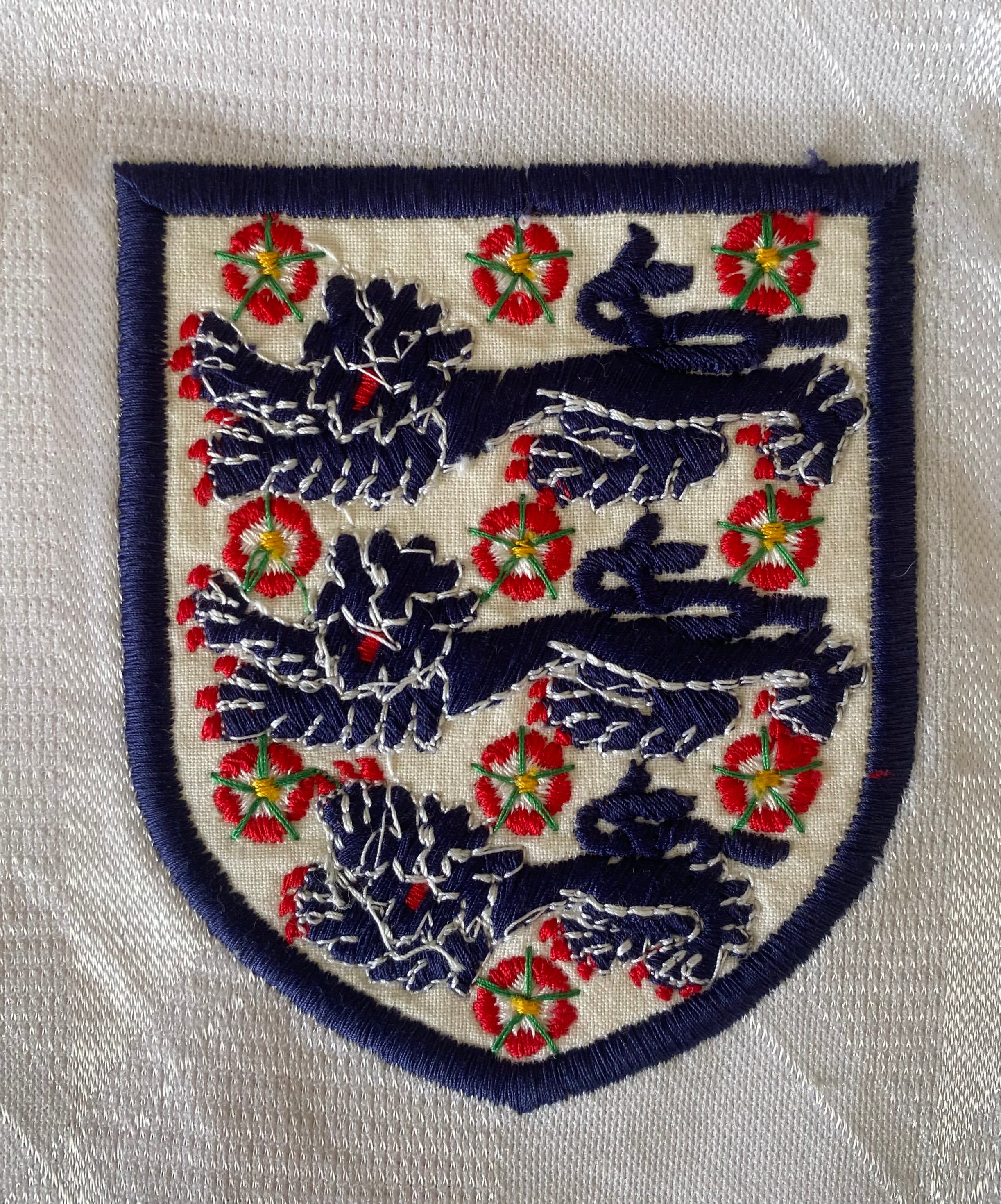 1988 ENGLAND U-21 MATCH ISSUE HOME SHIRT #15 (V SCOTLAND)