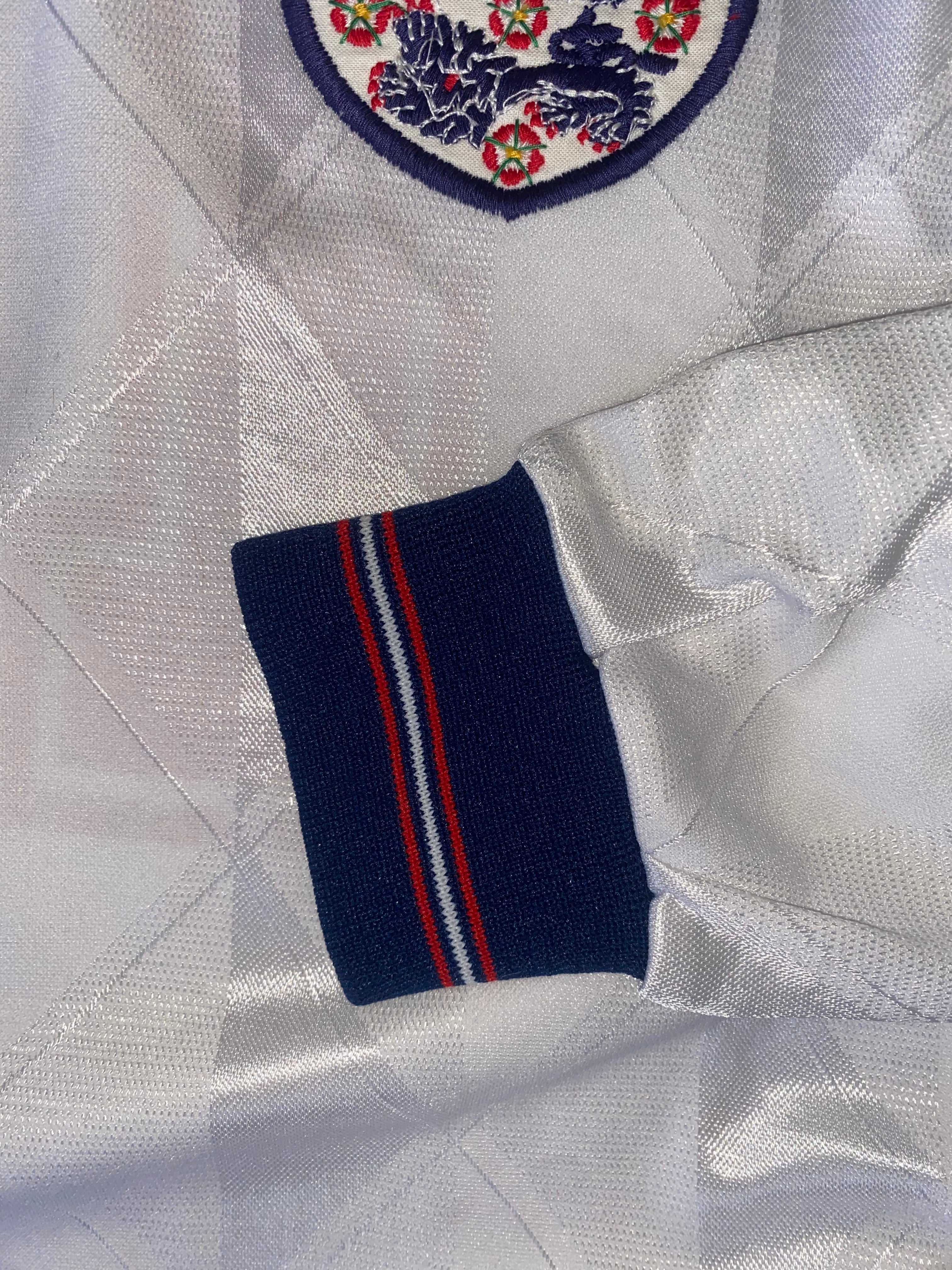 1988 ENGLAND U-21 MATCH ISSUE HOME SHIRT #15 (V SCOTLAND)