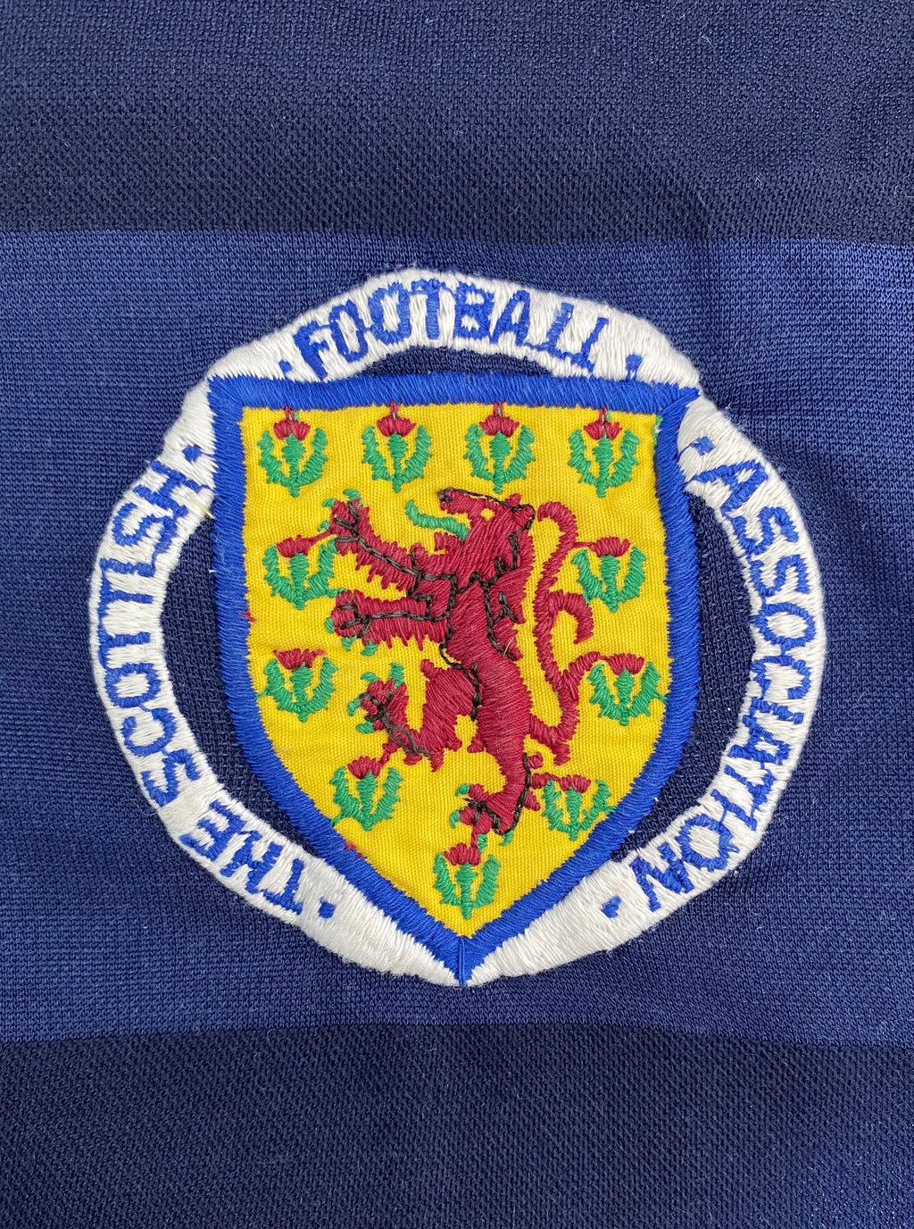 1987-88 SCOTLAND U-21 MATCH ISSUE HOME SHIRT #14 (JACKSON)
