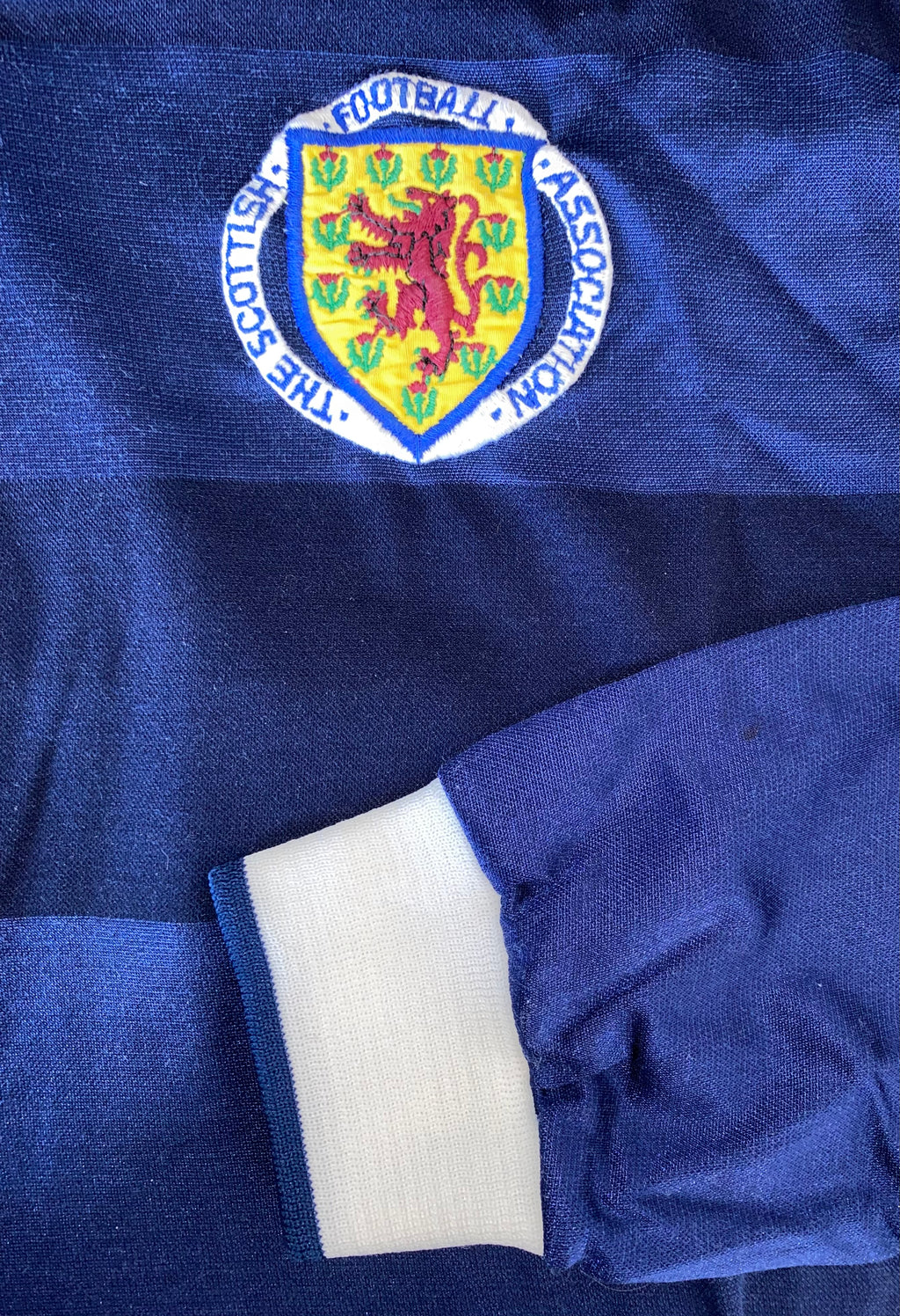 1987-88 SCOTLAND U-21 MATCH ISSUE HOME SHIRT #14 (JACKSON)