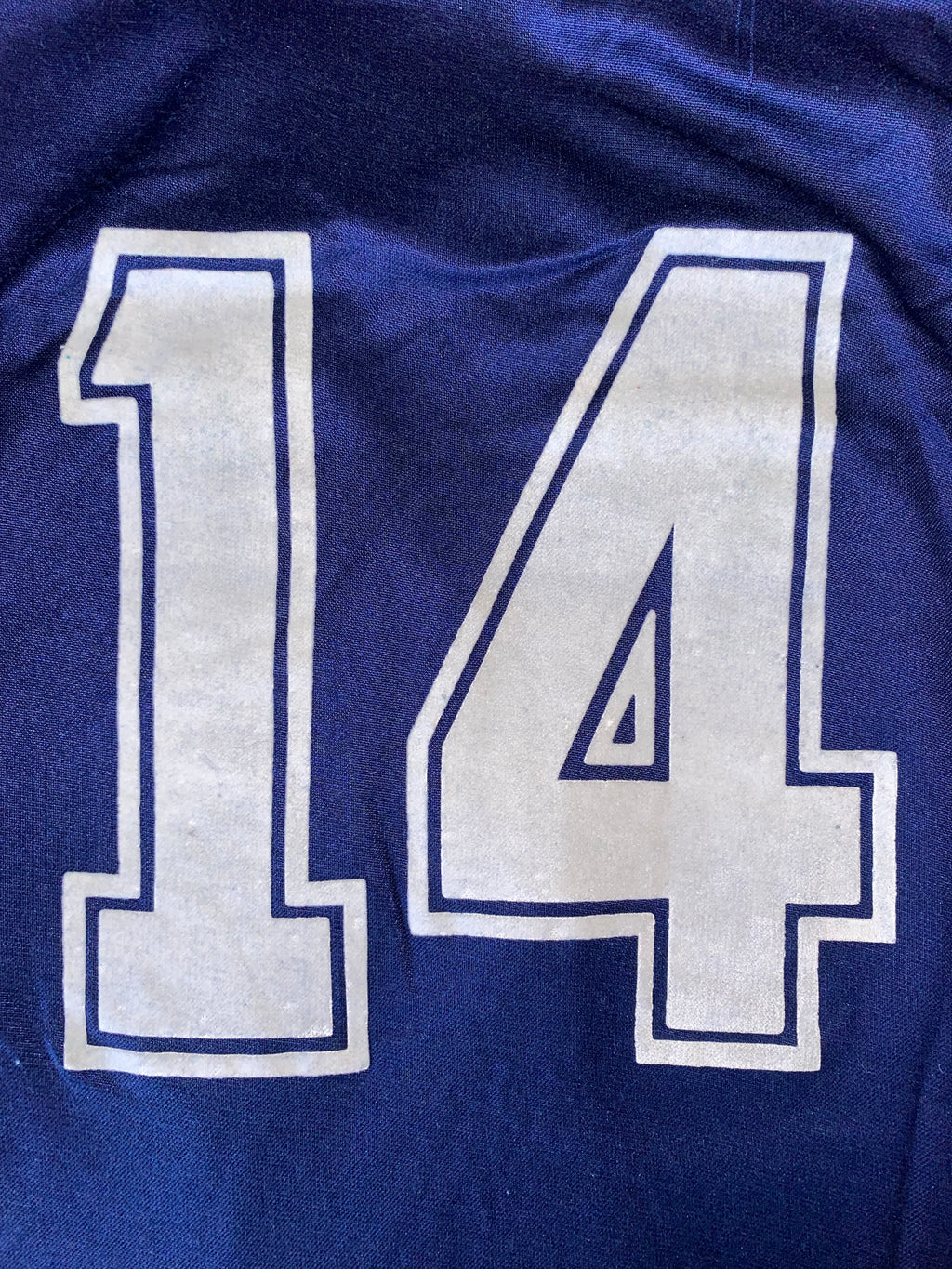 1987-88 SCOTLAND U-21 MATCH ISSUE HOME SHIRT #14 (JACKSON)