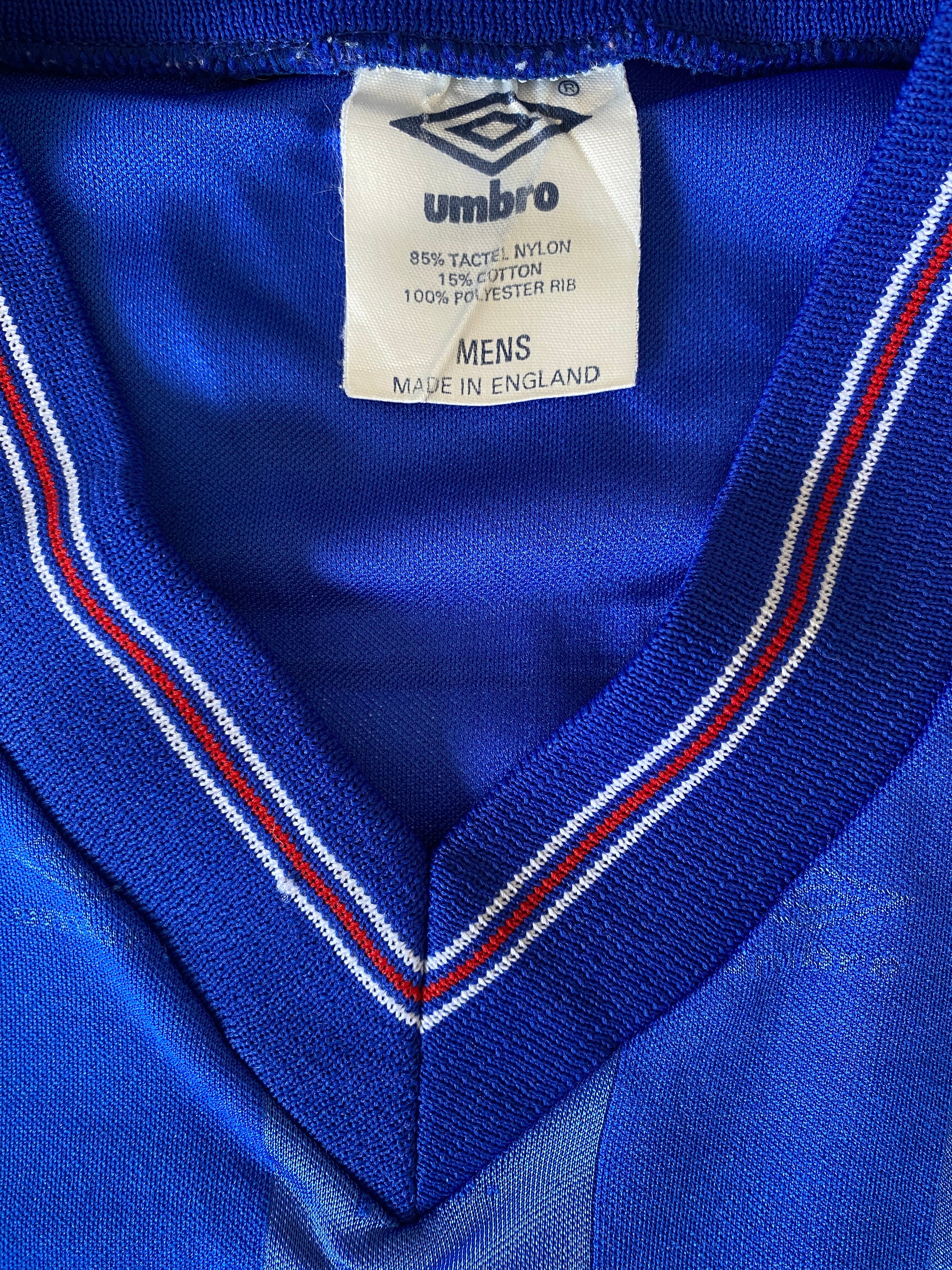 1986/87 PORTSMOUTH MATCH WORN HOME SHIRT (KEVIN BALL #6)