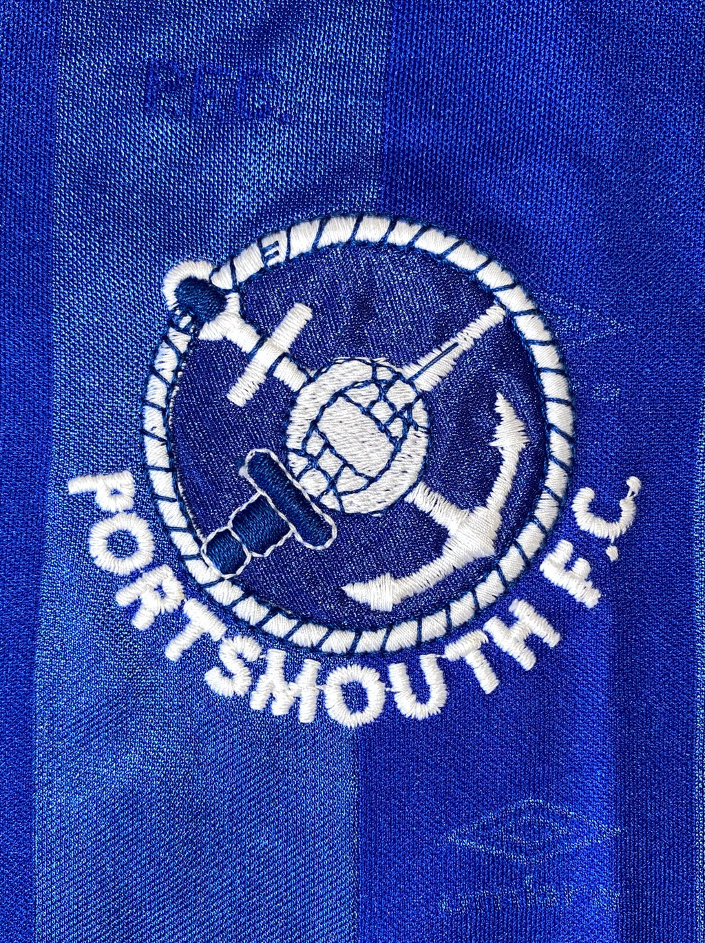 1986/87 PORTSMOUTH MATCH WORN HOME SHIRT (KEVIN BALL #6)