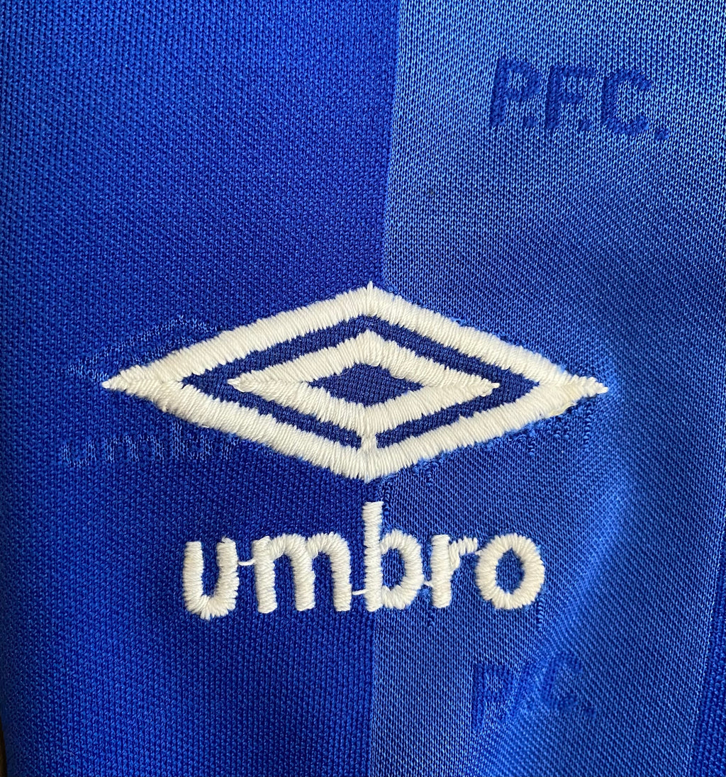 1986/87 PORTSMOUTH MATCH WORN HOME SHIRT (KEVIN BALL #6)