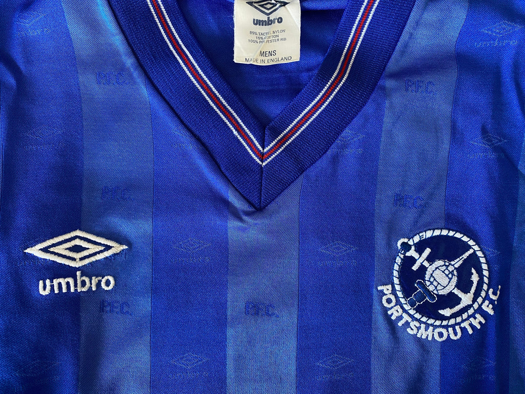 1986/87 PORTSMOUTH MATCH WORN HOME SHIRT (KEVIN BALL #6)