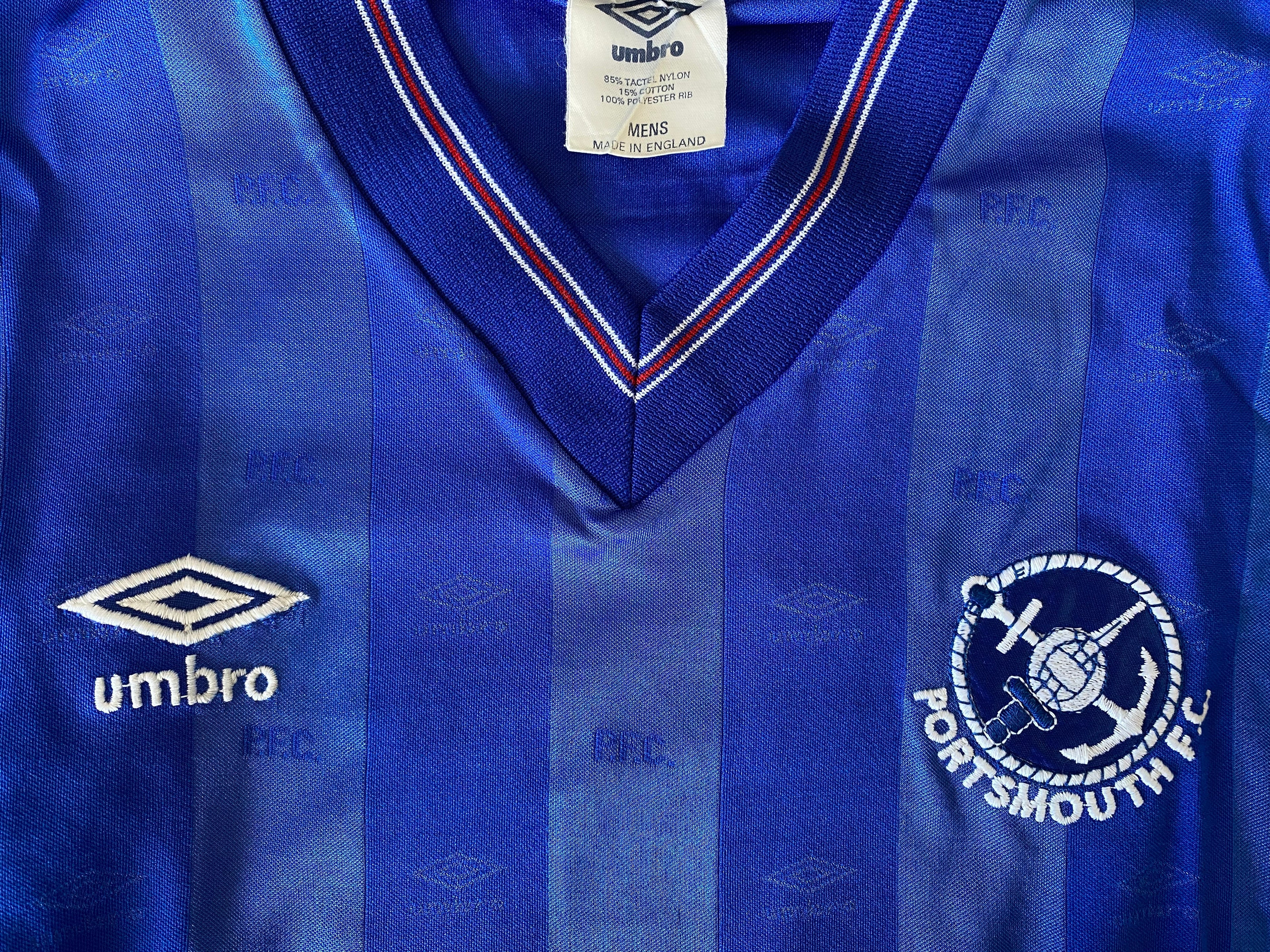1986/87 PORTSMOUTH MATCH WORN HOME SHIRT (KEVIN BALL #6)