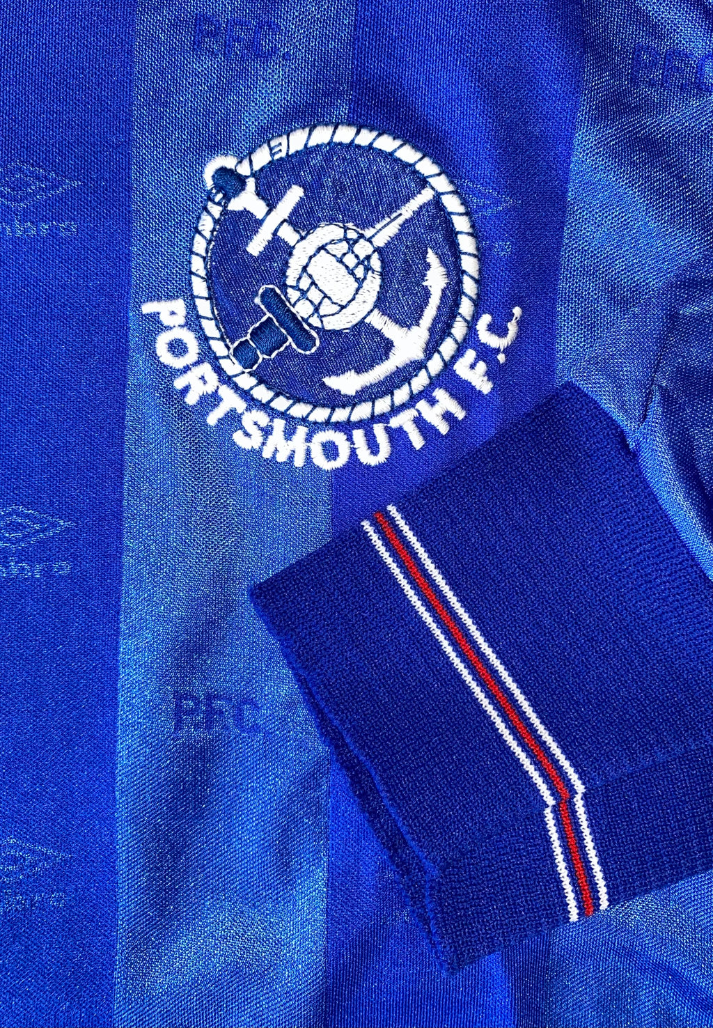 1986/87 PORTSMOUTH MATCH WORN HOME SHIRT (KEVIN BALL #6)