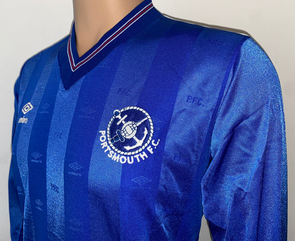 1986/87 PORTSMOUTH MATCH WORN HOME SHIRT (KEVIN BALL #6)
