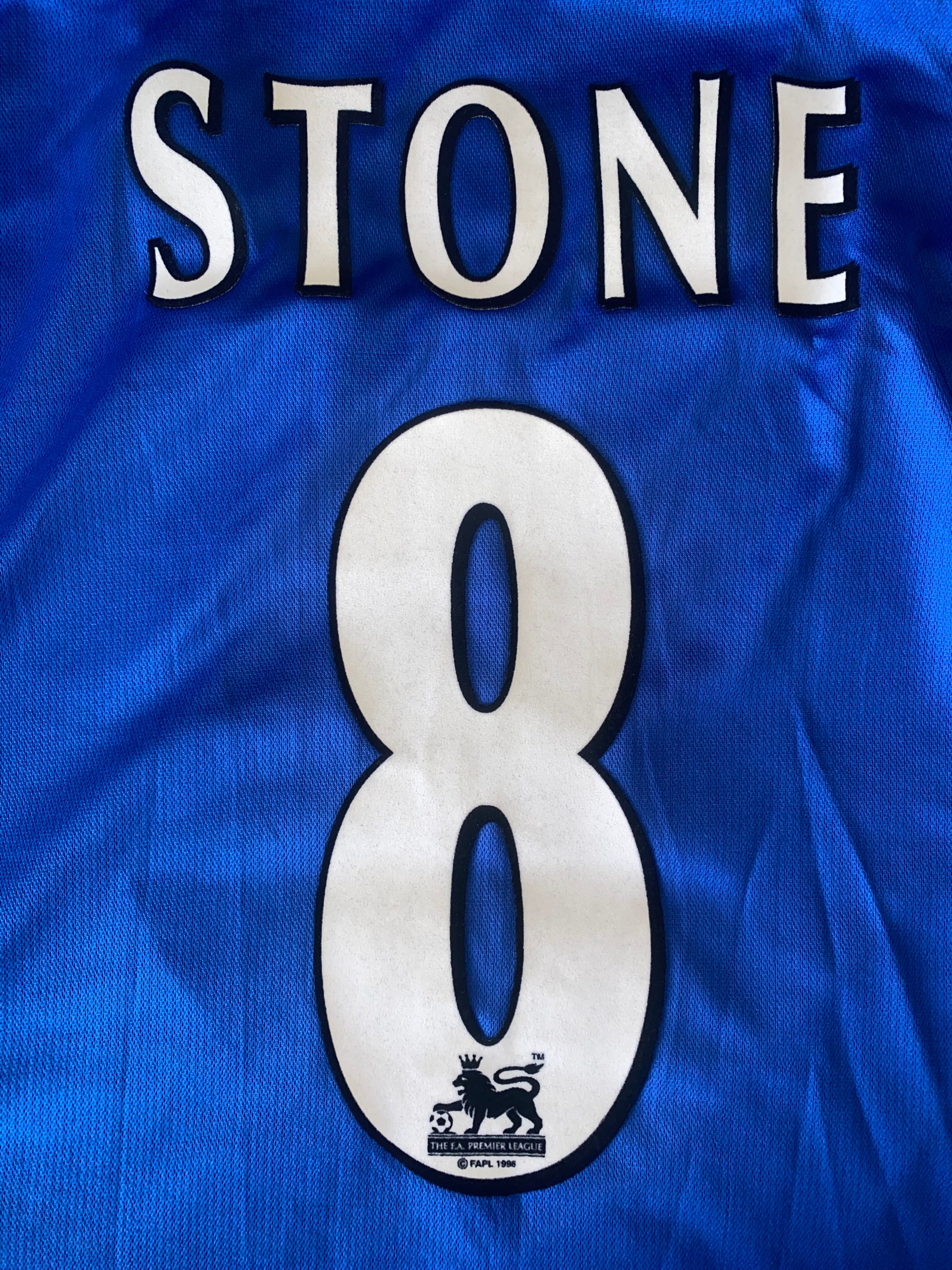 2004/05 PORTSMOUTH MATCH WORN HOME SHIRT (STONE #8)