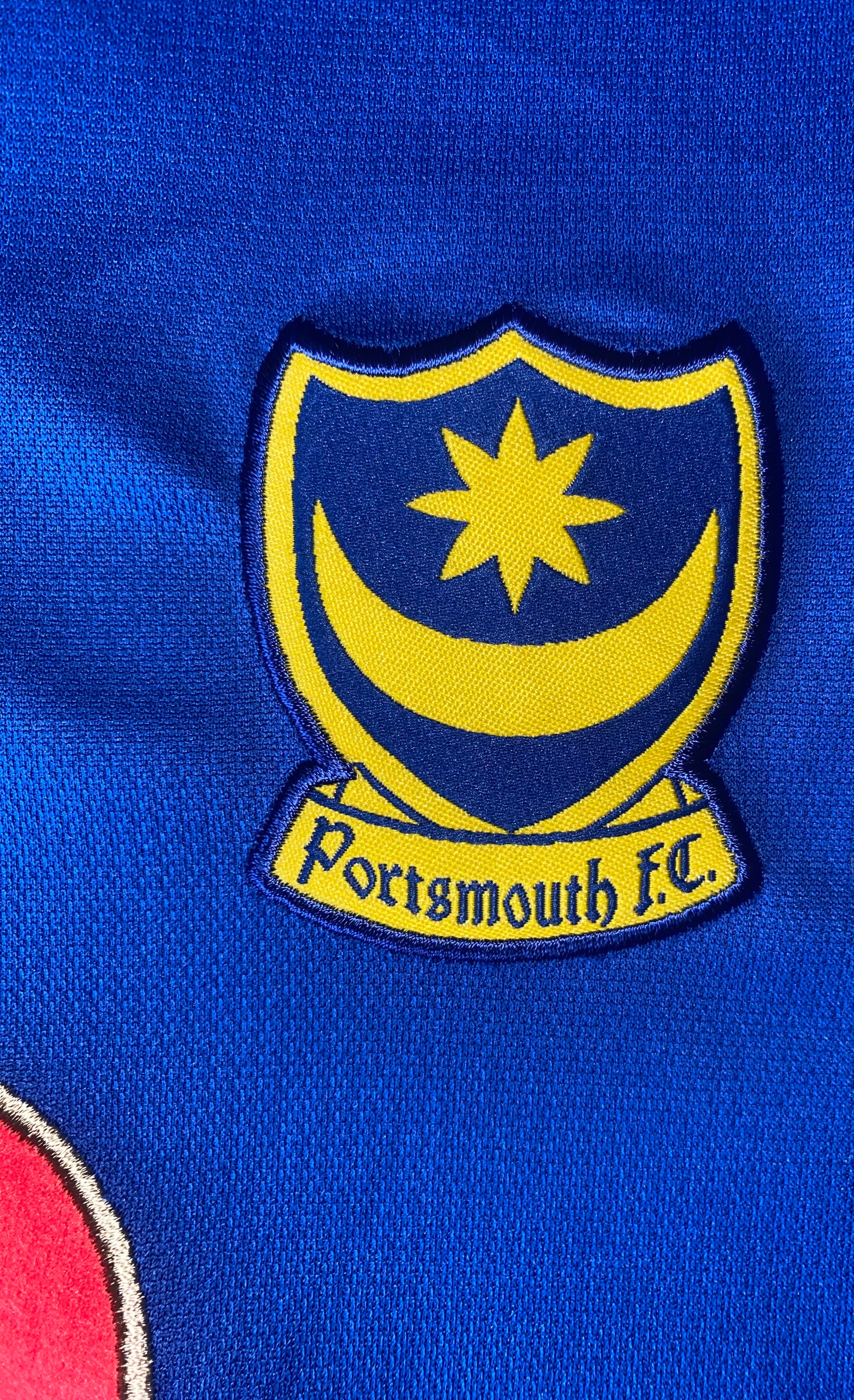2004/05 PORTSMOUTH MATCH WORN HOME SHIRT (STONE #8)