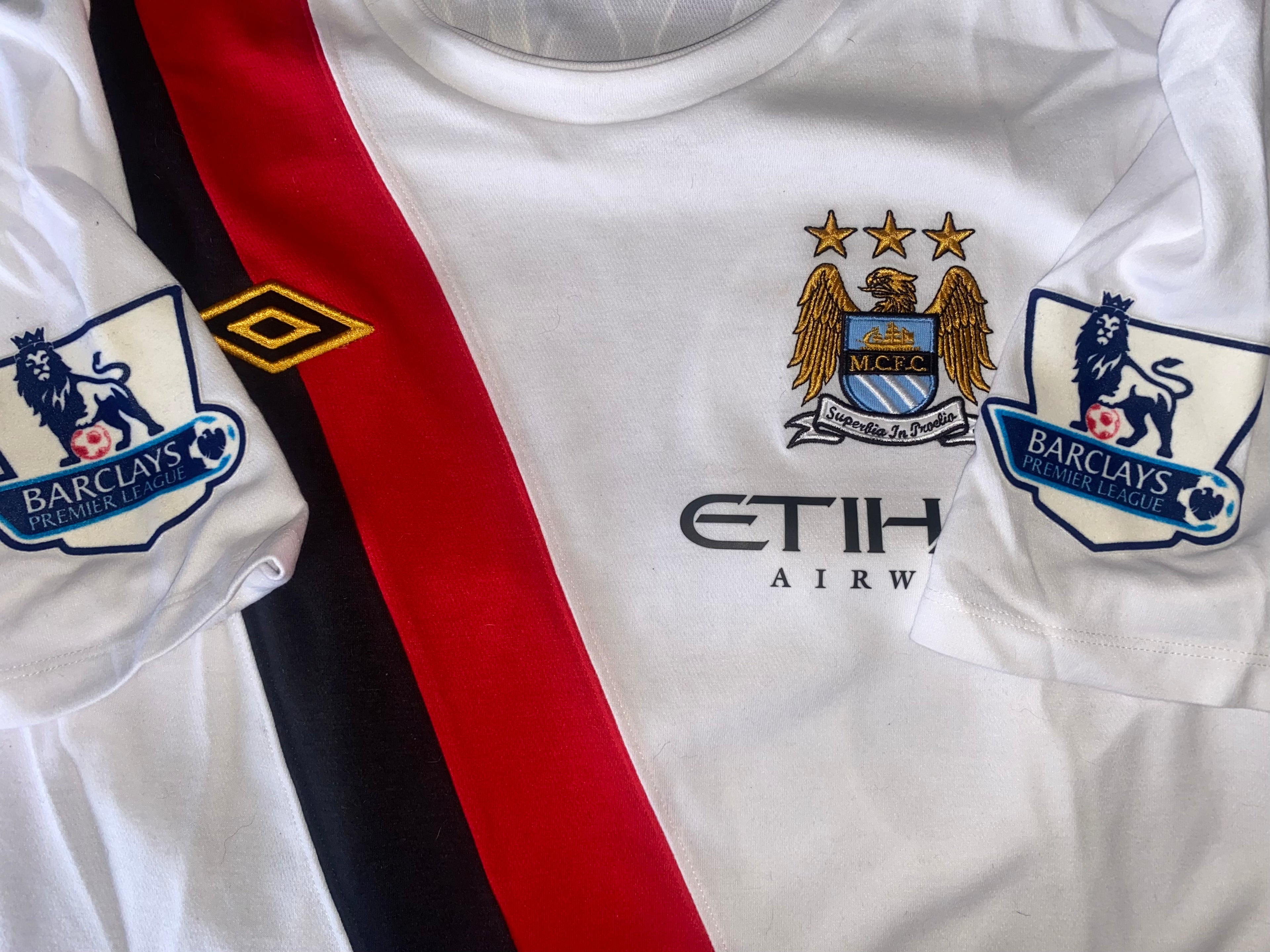 2009/10 MANCHESTER CITY PREMIER LEAGUE MATCH ISSUE 3RD SHIRT (CLAYTON #31)