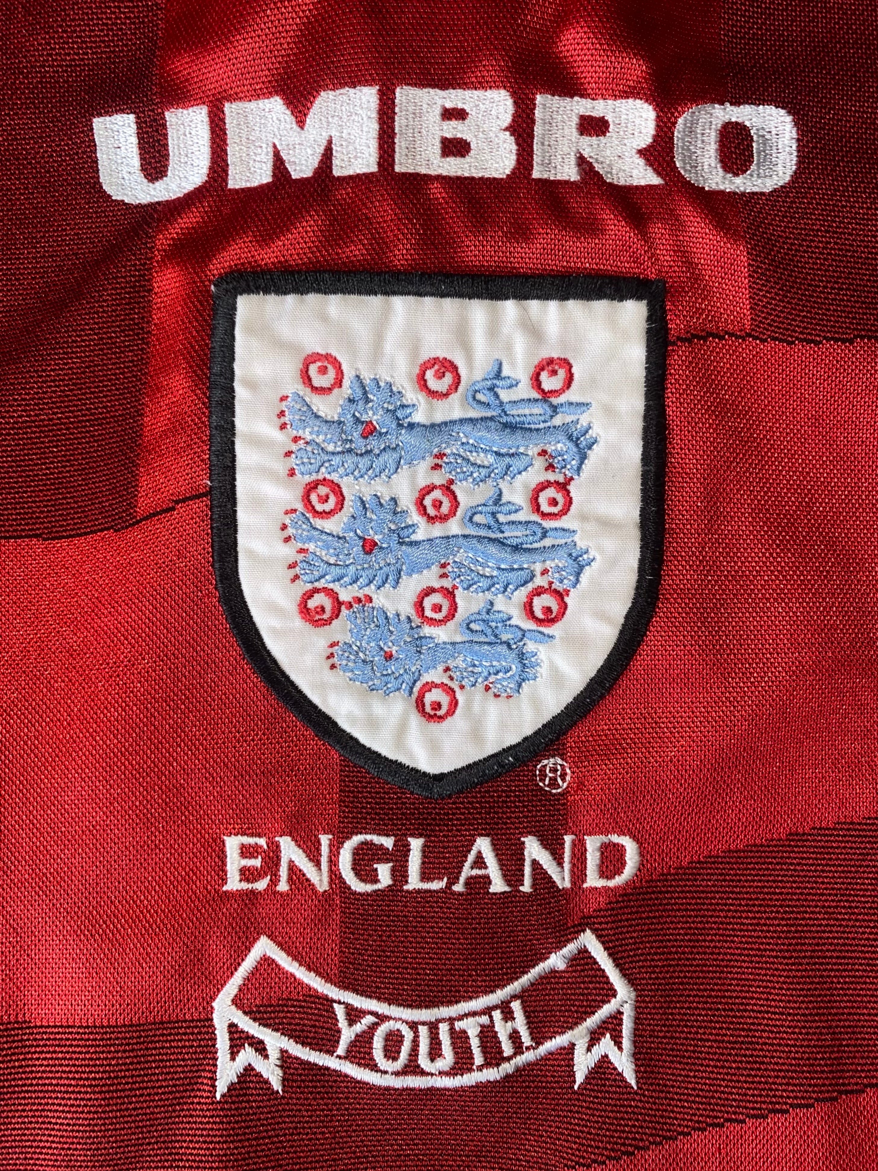 1997 ENGLAND UNDER 18 MATCH WORN UMBRO AWAY SHIRT #3